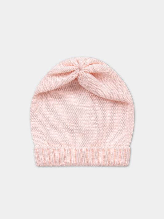 Cappello rosa per neonata con risvolto,Little Bear,8123 ROSA