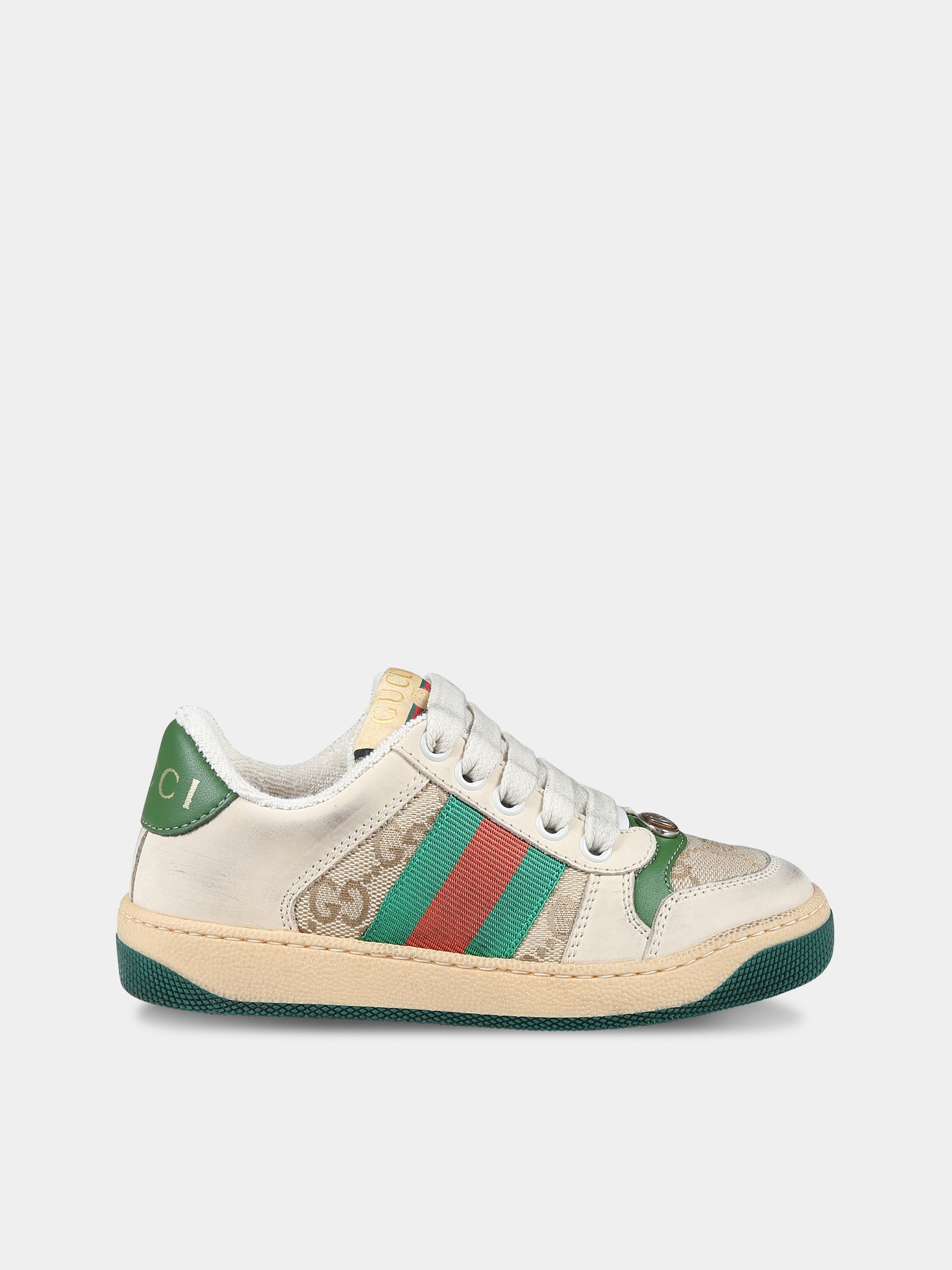 Sneakers  Screener GG  beige per bambini,Gucci Kids,626625 G1760 9666