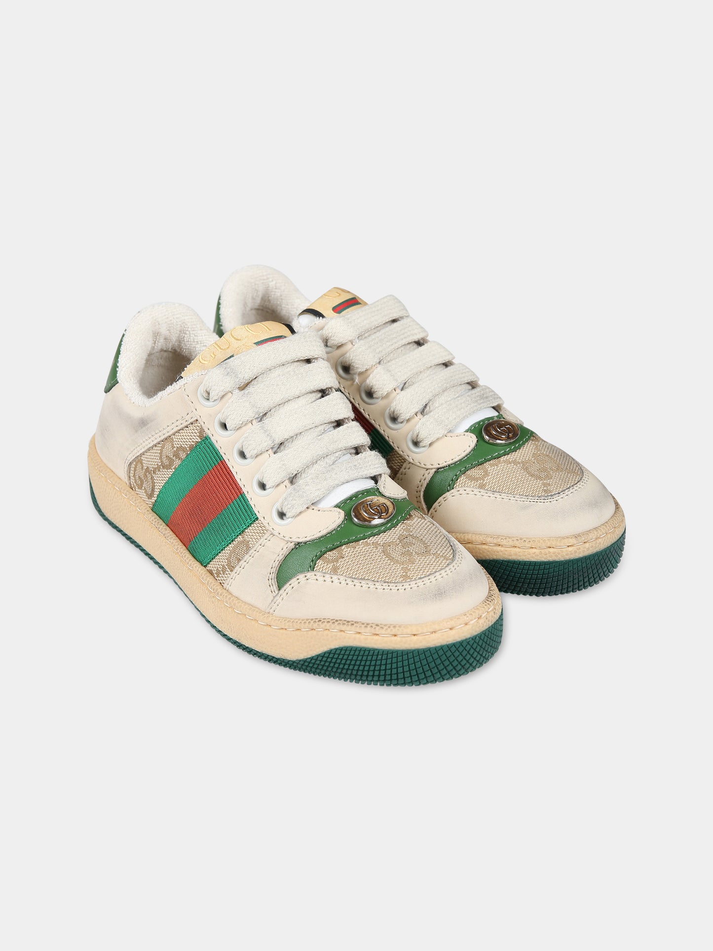 Sneakers  Screener GG  beige per bambini,Gucci Kids,626625 G1760 9666