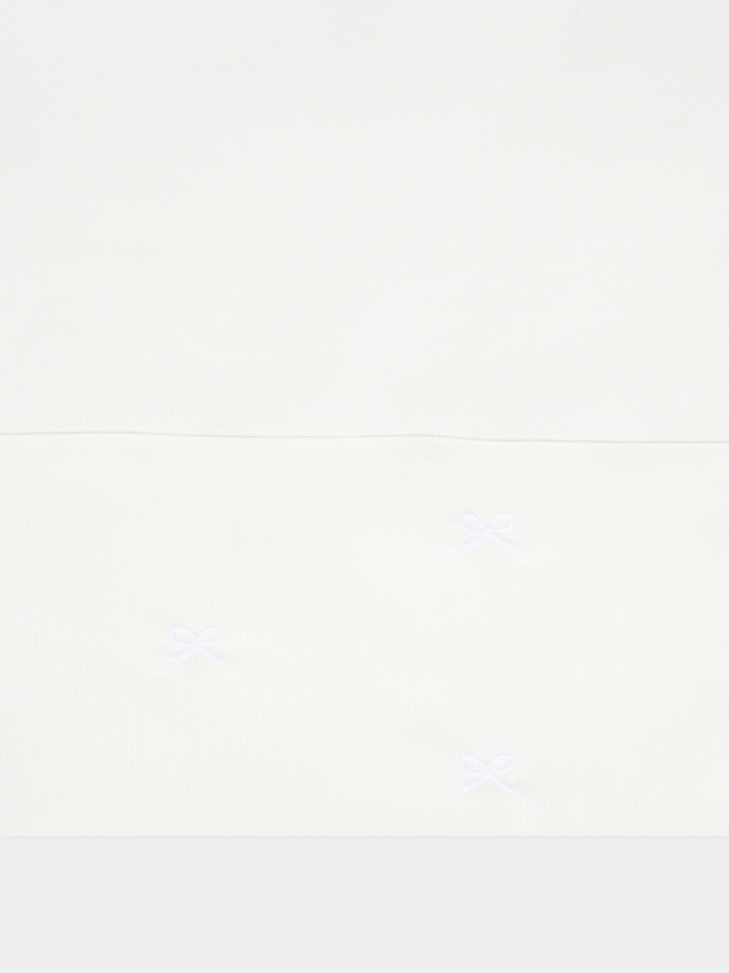 Set lenzuola bianche per neonati con fiocchi,Little Bear,2041 BIANCO/BIANCO