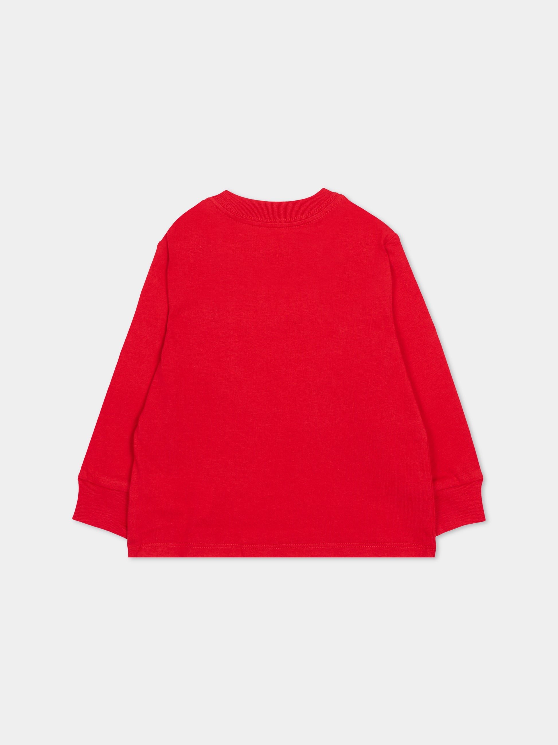 T-shirt rossa per neonato con iconico cavallino,Ralph Lauren Kids,843804003