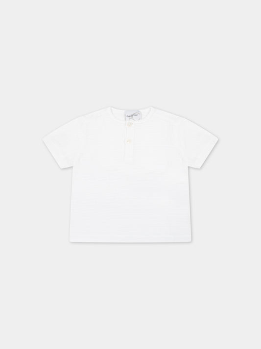 T-shirt beige per neonati,Le Petit Coco,LCBCA501 GA84 XL004 B001