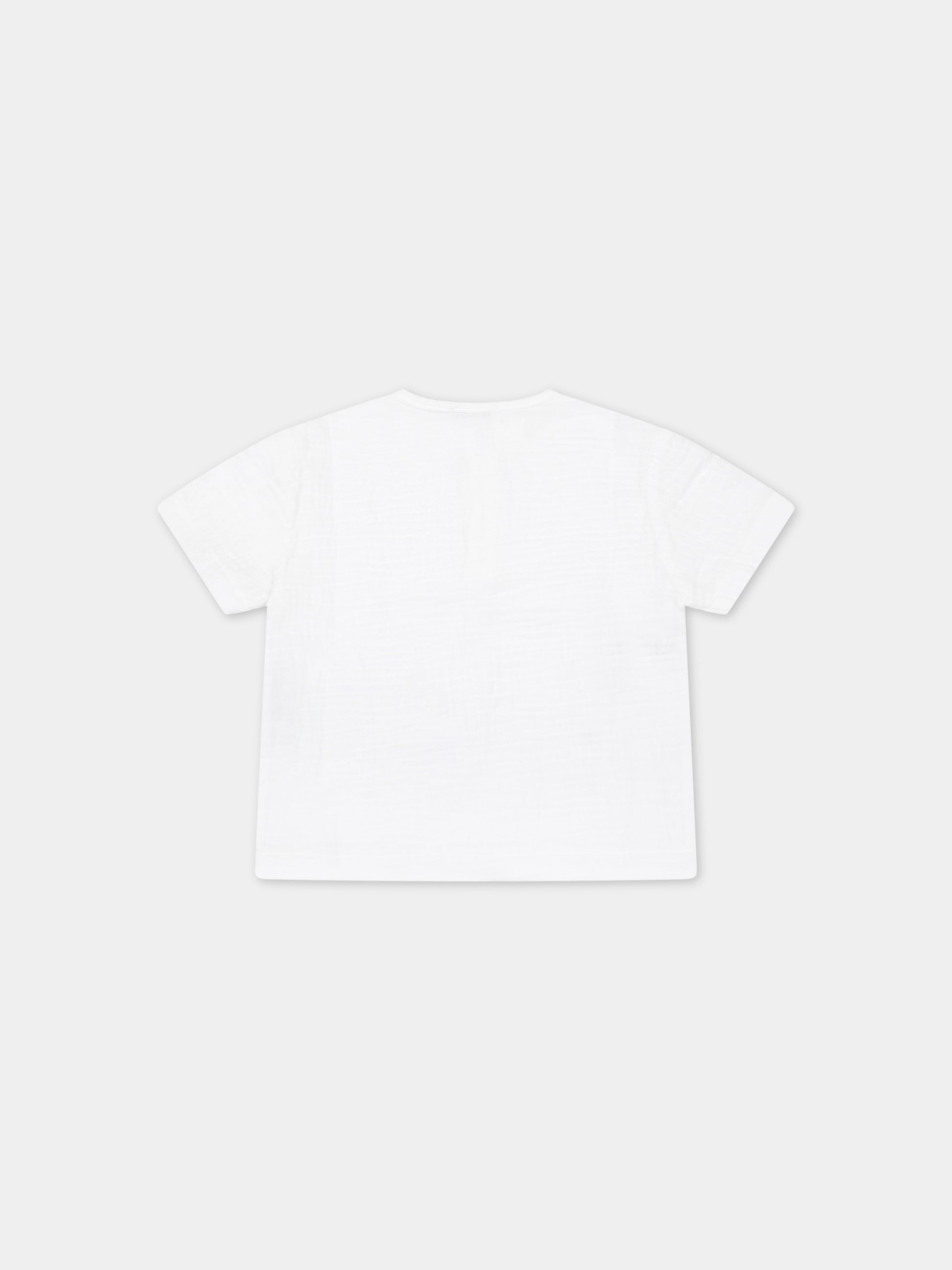 T-shirt beige per neonati,Le Petit Coco,LCBCA501 GA84 XL004 B001