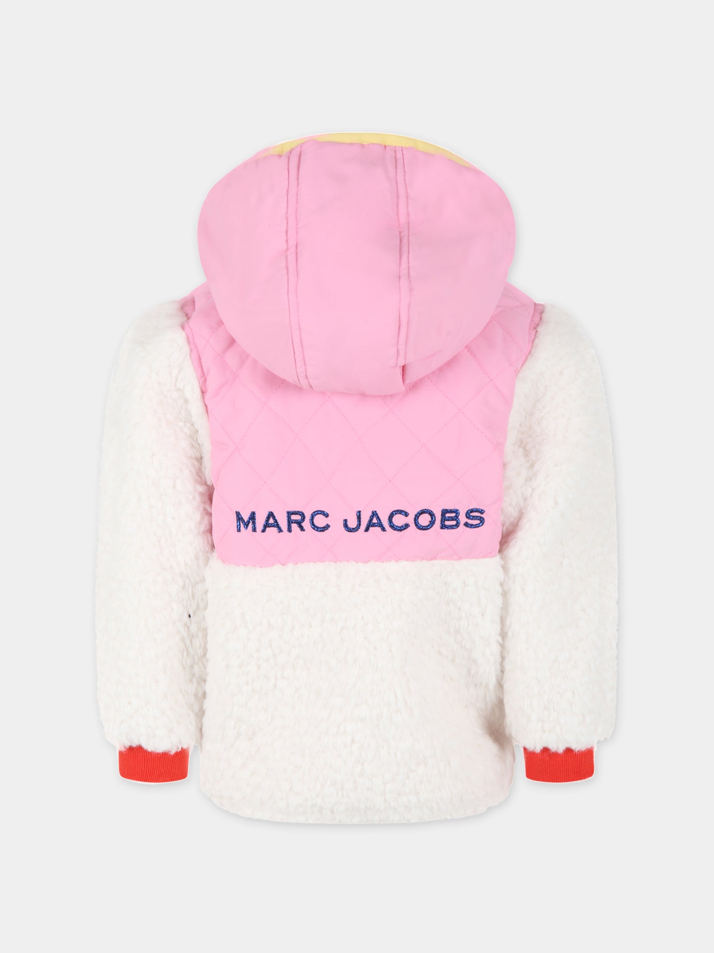 Felpa multicolor per bambina con logo,Little Marc Jacobs,W15629 465