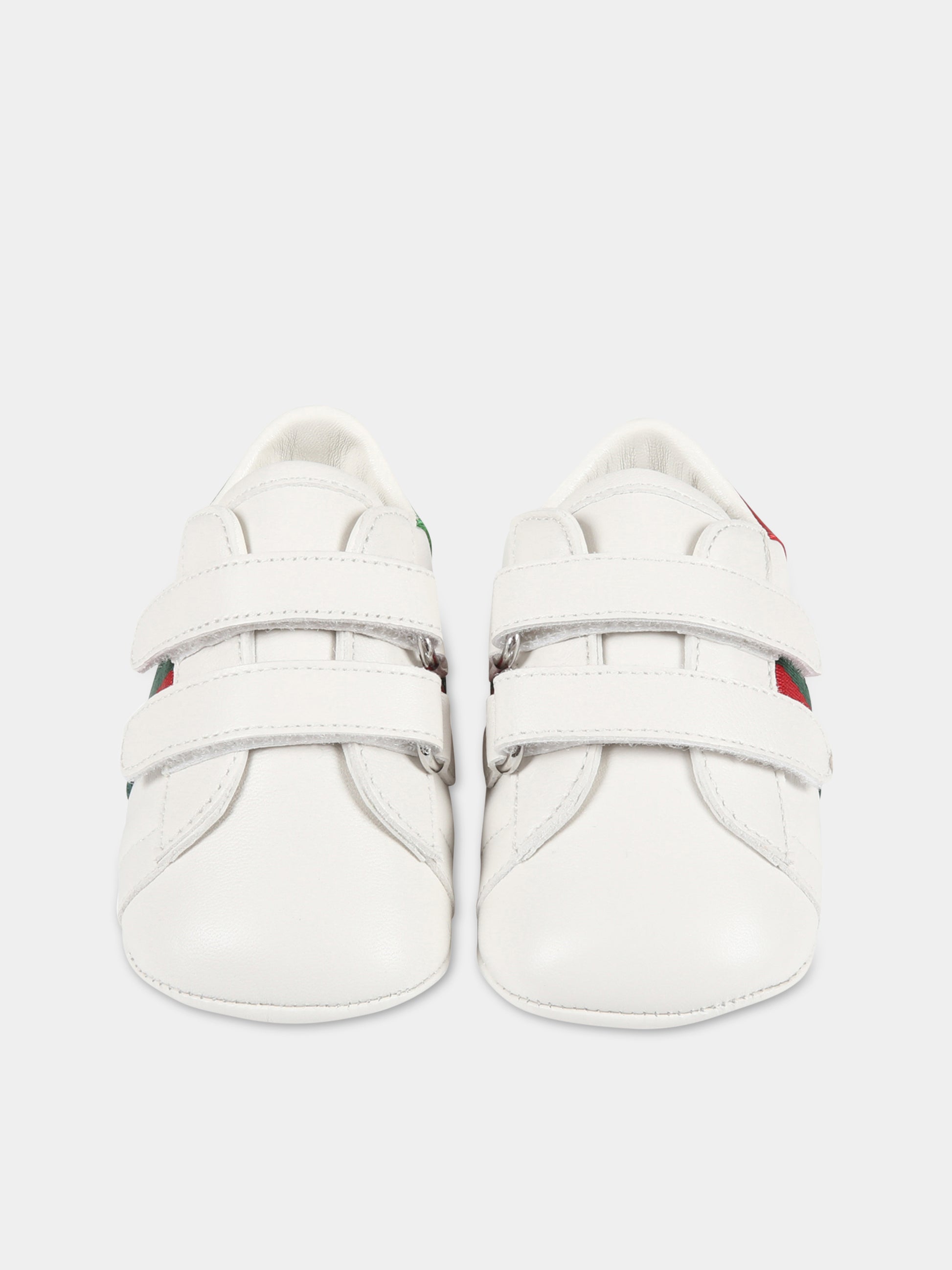 Sneakers bianche per neonati,Gucci Kids,500852 BKPT0 9070