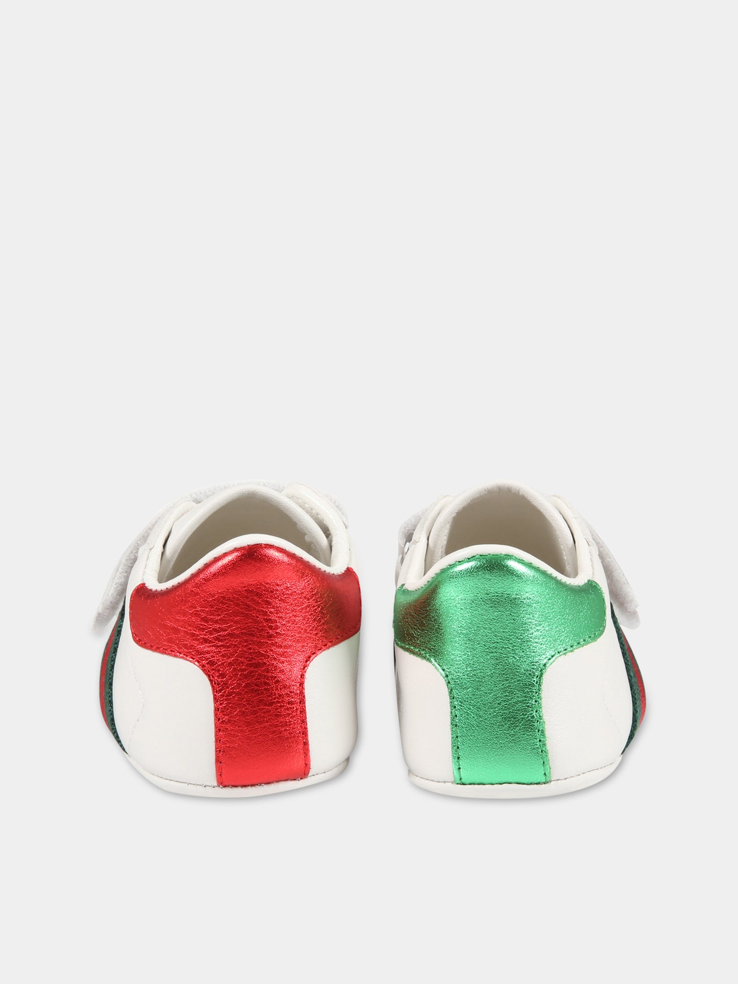 Sneakers bianche per neonati,Gucci Kids,500852 BKPT0 9070