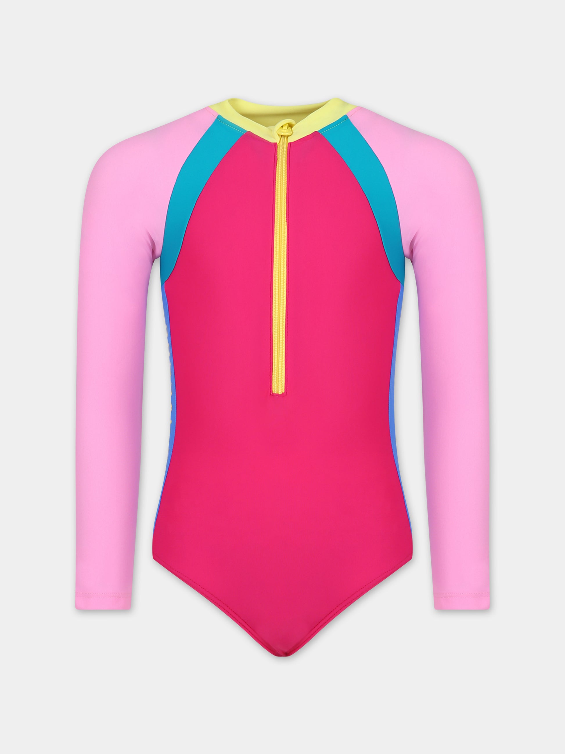 Costume multicolor per bambina con logo,Little Marc Jacobs,W10214 49G