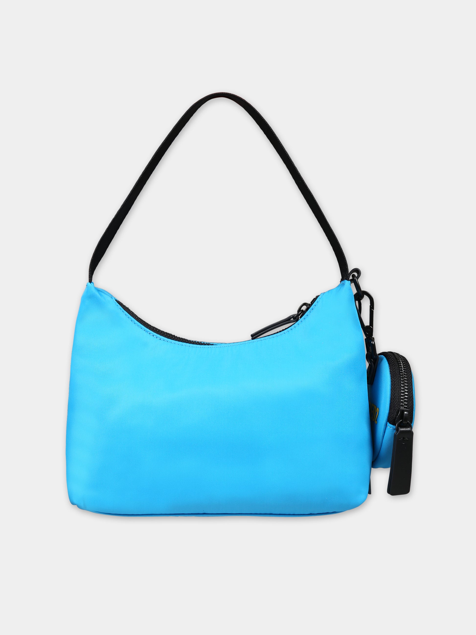 Borsa azzurra con logo per bambina,Dsquared2,DQ1637 D0A3M DQ817