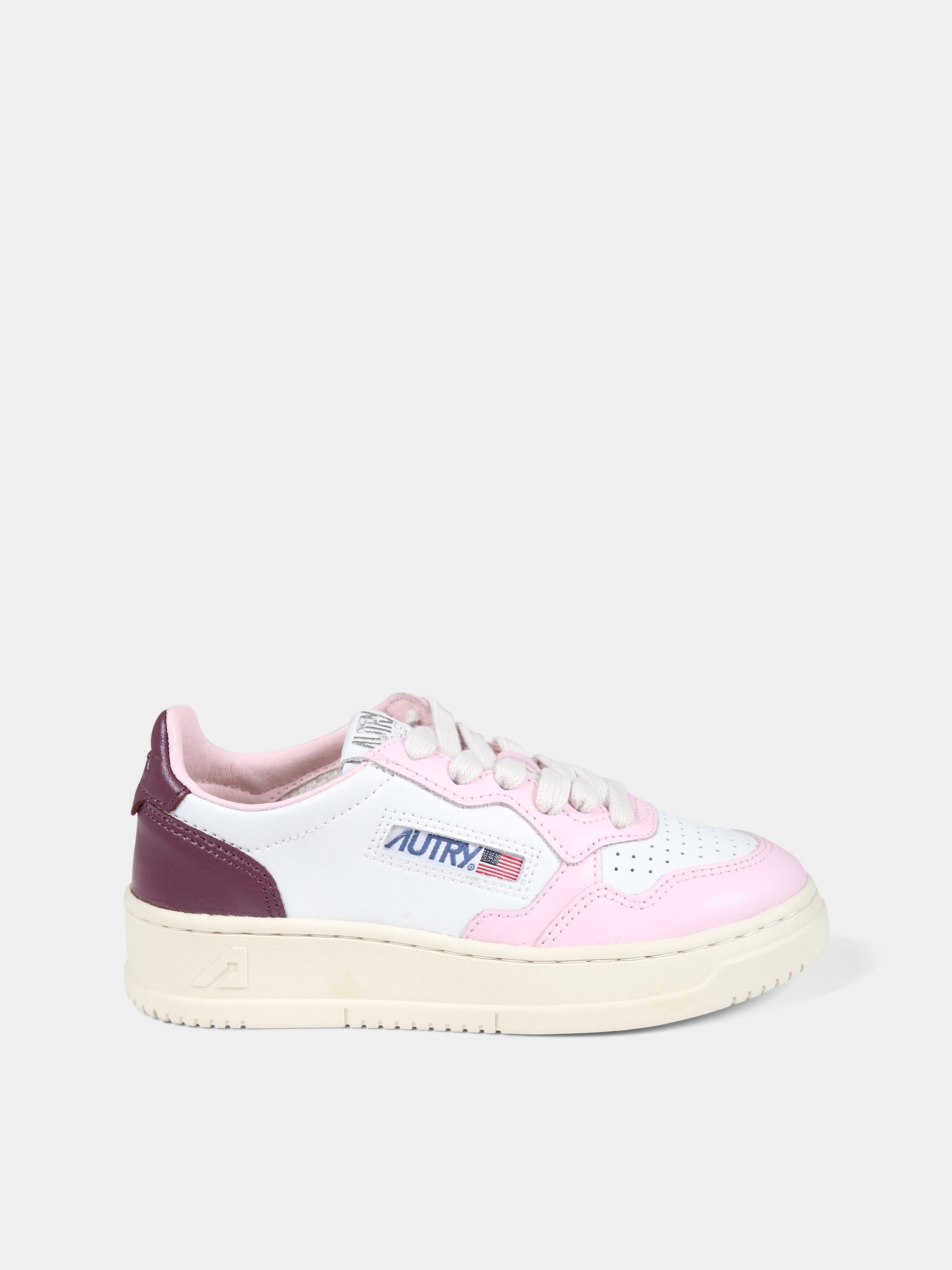 Sneakers rosa per bambina con logo,Autry,KULK 3C02