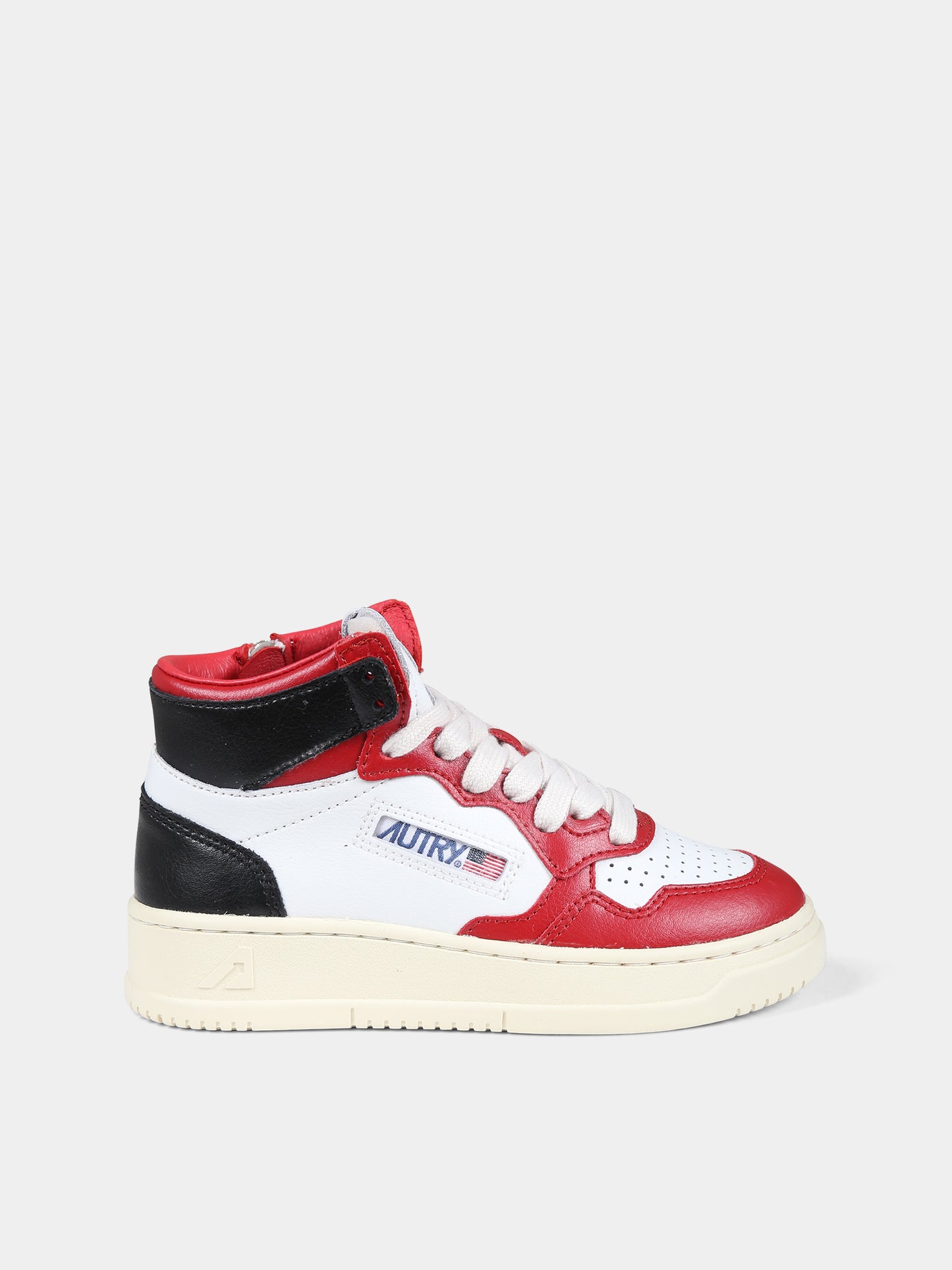 Sneakers rosse per bambino con logo,Autry,KUMK 3C04