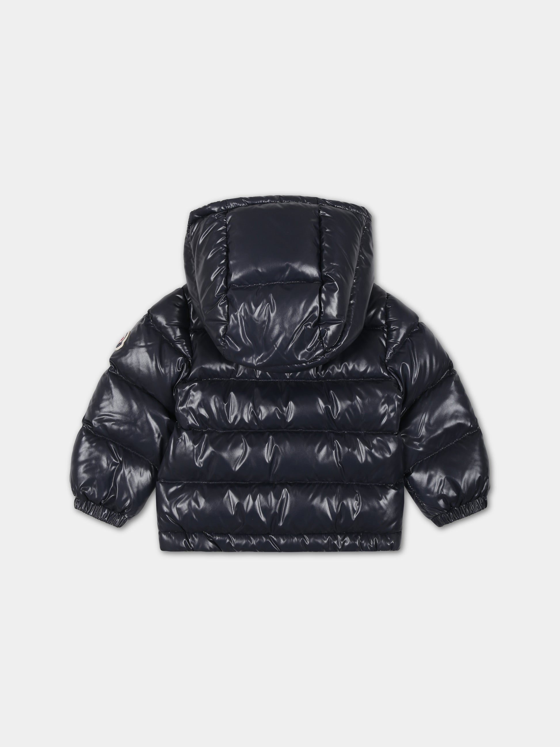 Piumino blu New Aubert per neonato con logo,Moncler Kids,951 1A00039 68950 742