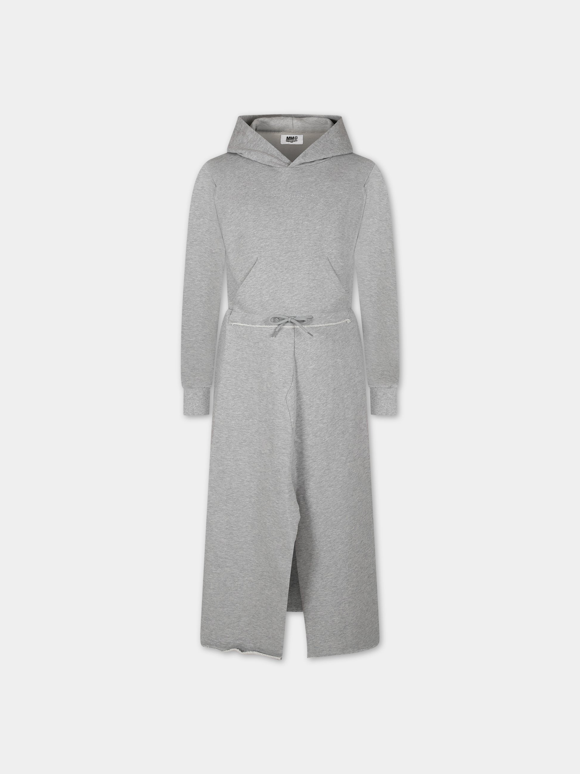 Vestito grigio per bambina,Mm6 Maison Margiela,M60400 MM055 MM6D63U M6910