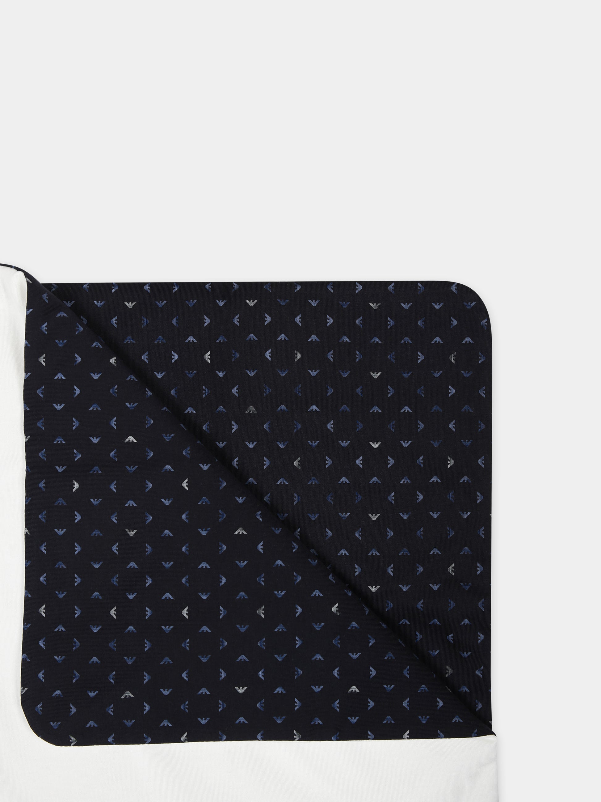 Coperta blu per neonato con logo e aquilotto,Armani Junior,8NN840 NJ05Z F919