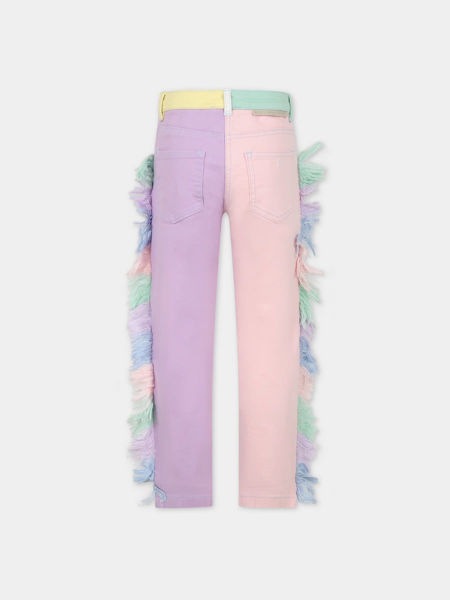 Jeans multicolor per bambina con unicorni,Stella Mccartney Kids,TT6B20 Z0156 999