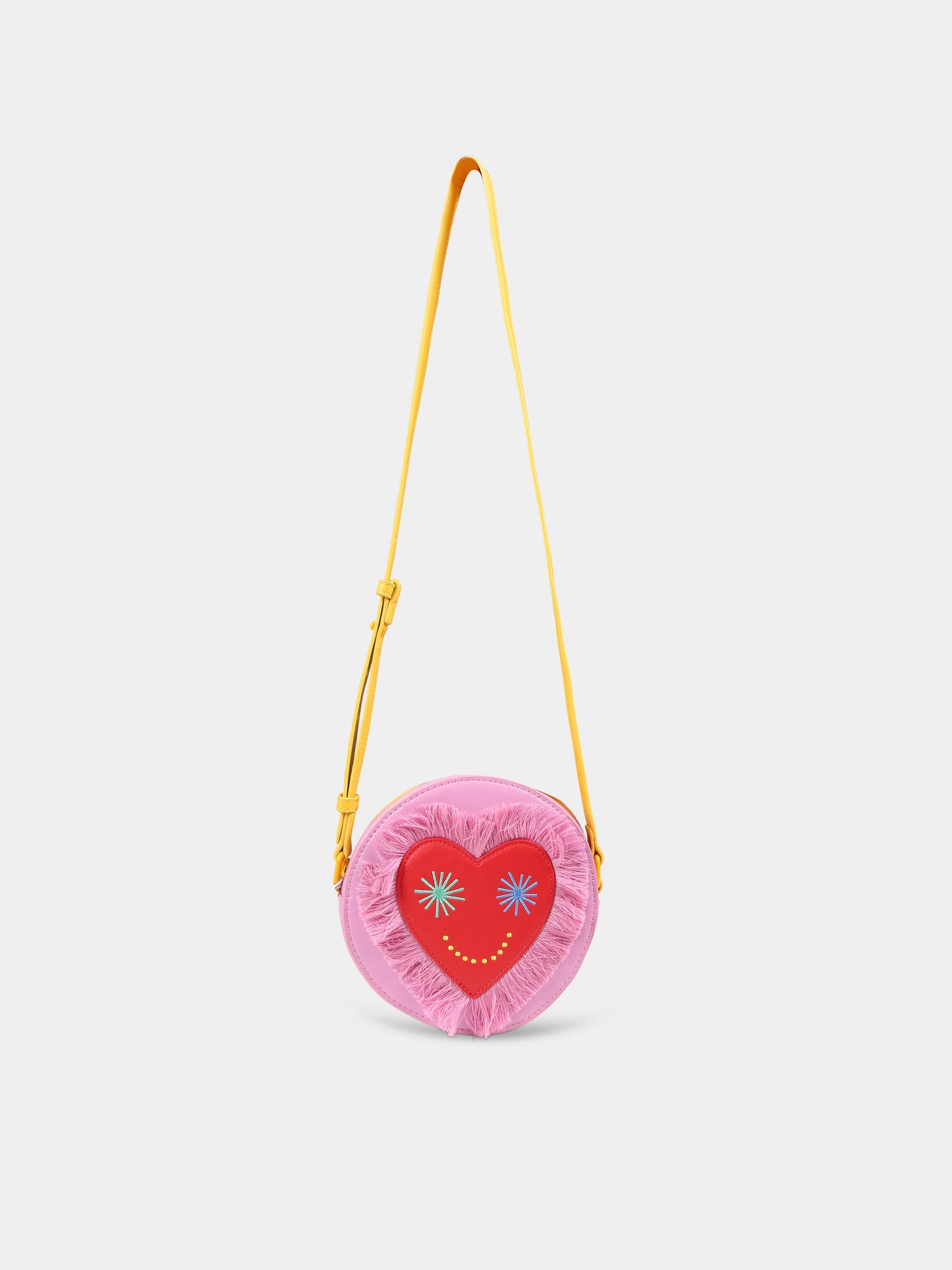 Borsa rosa per bambina con cuore,Stella Mccartney Kids,TT0C68 Z0699 547