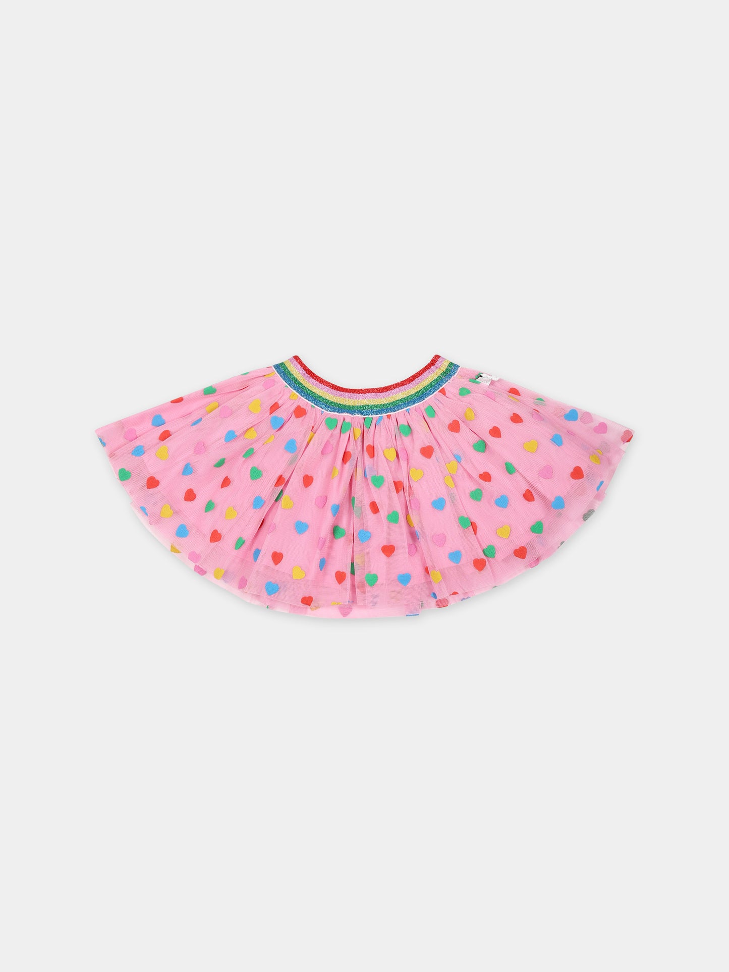 Gonna rosa per neonata con cuori,Stella Mccartney Kids,TT7021 Z1308 547MC