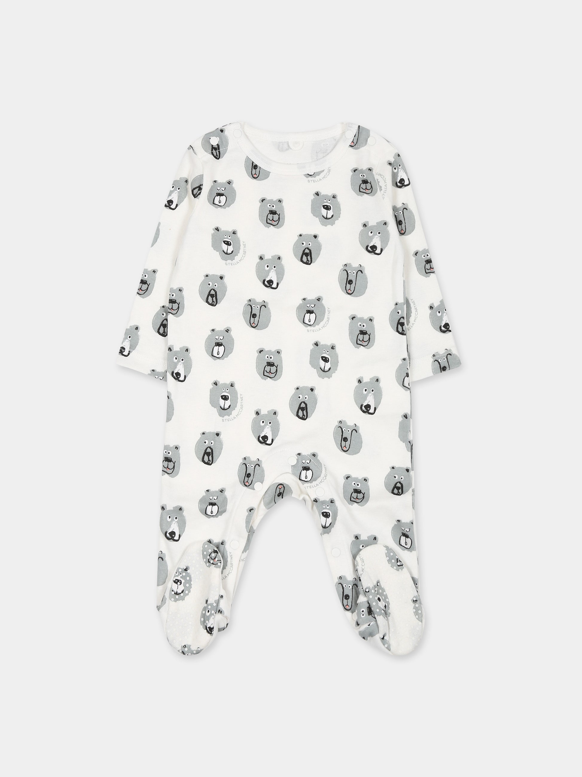 Set  bianco per neonato con orso,Stella Mccartney Kids,TTB519 Z1486 101MC