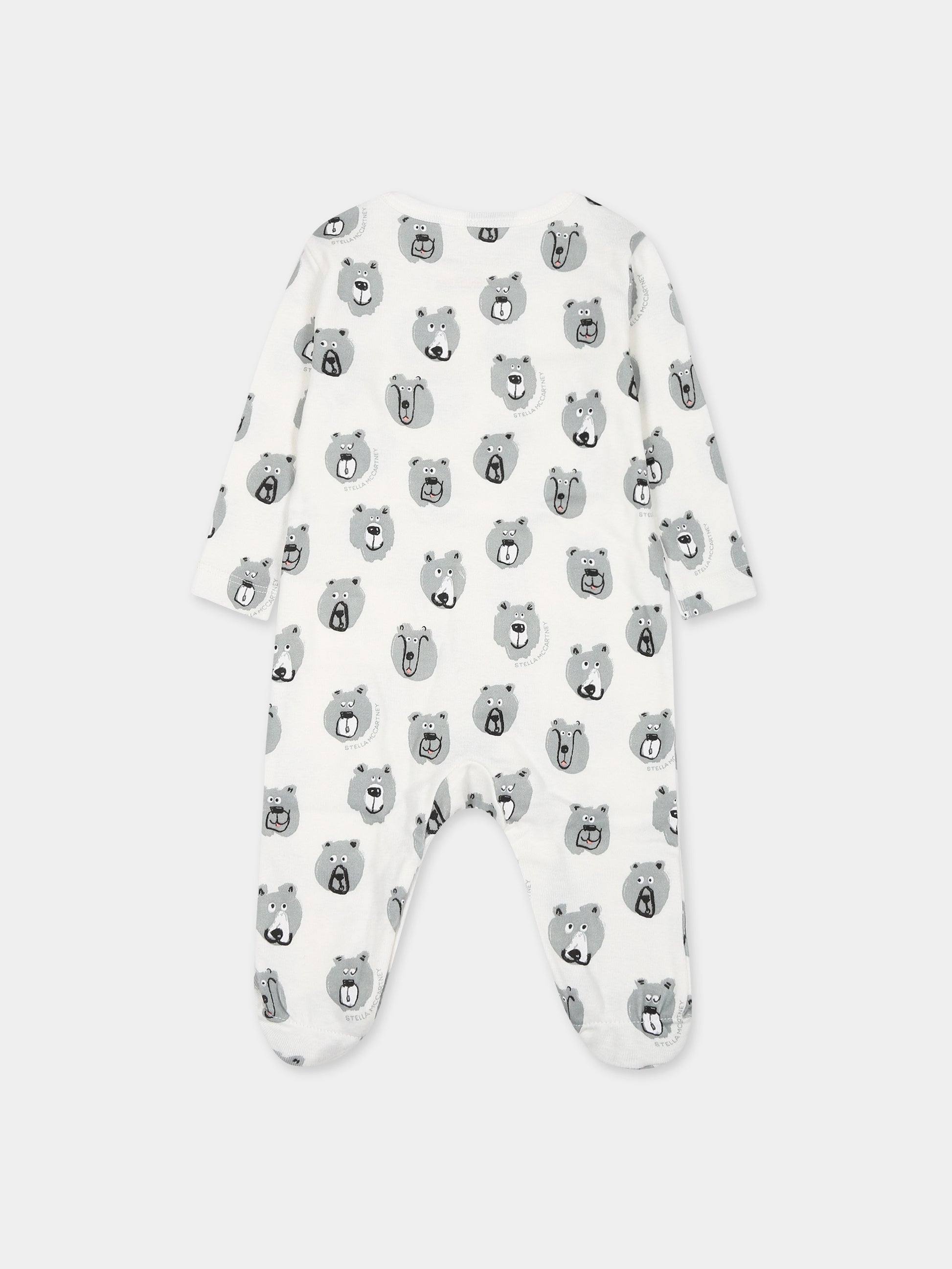 Set  bianco per neonato con orso,Stella Mccartney Kids,TTB519 Z1486 101MC