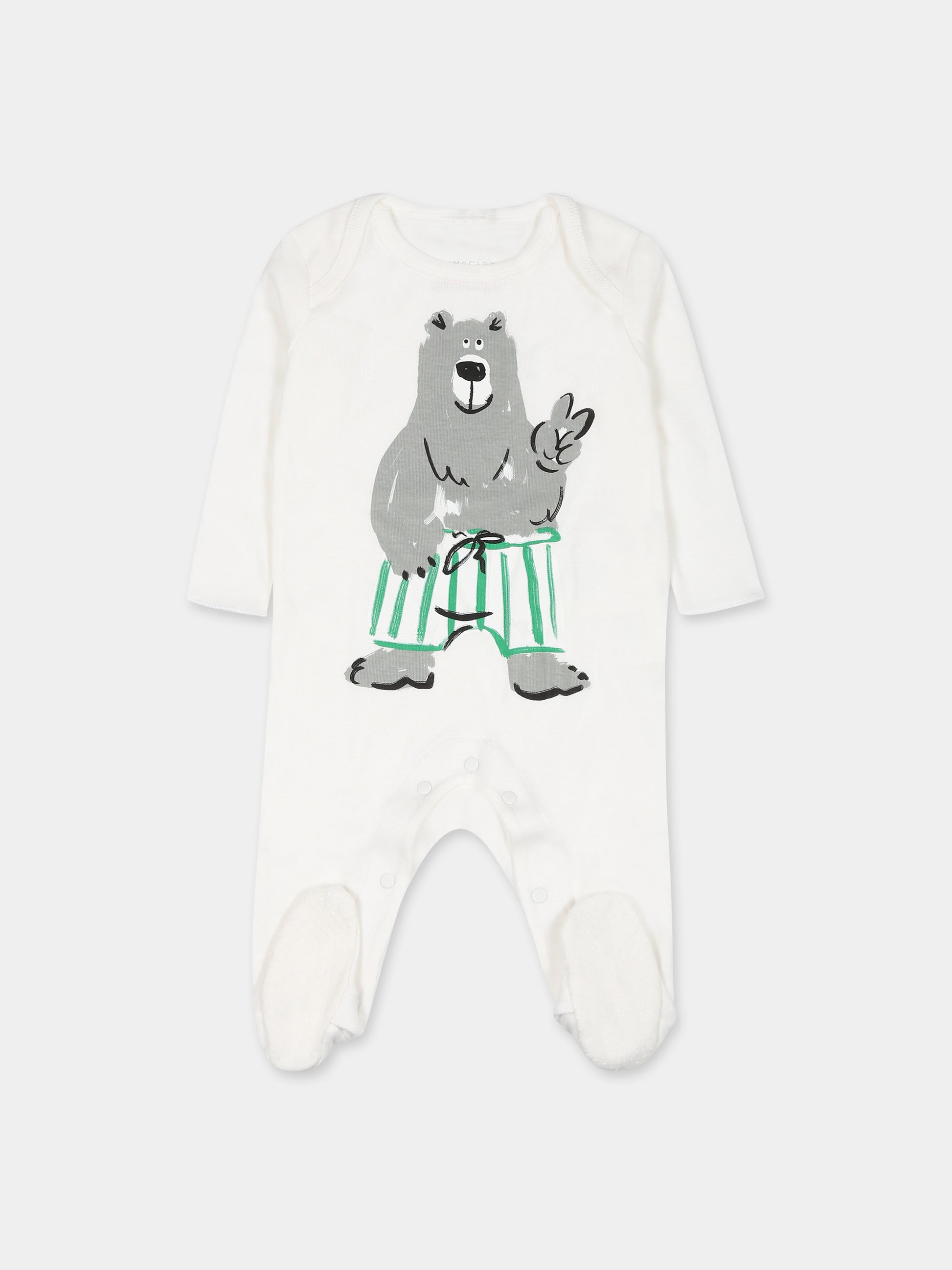 Set  bianco per neonato con orso,Stella Mccartney Kids,TTB539 Z0669 101