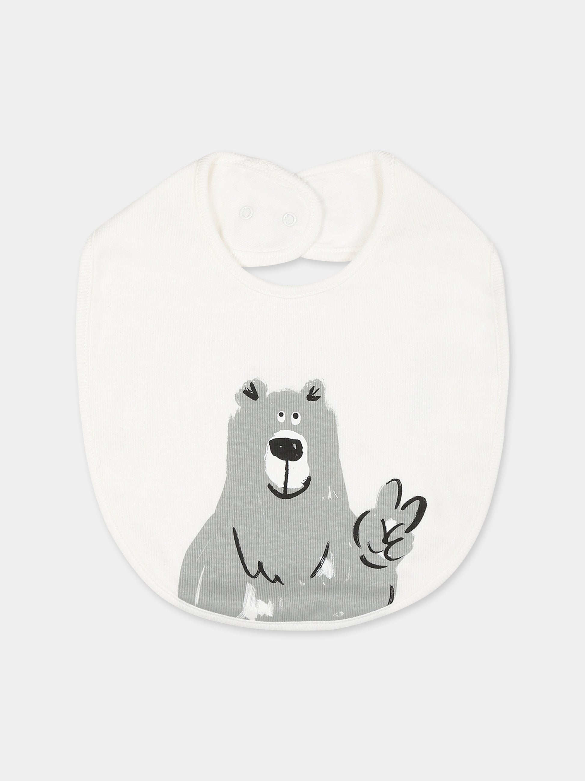 Set  bianco per neonato con orso,Stella Mccartney Kids,TTB539 Z0669 101