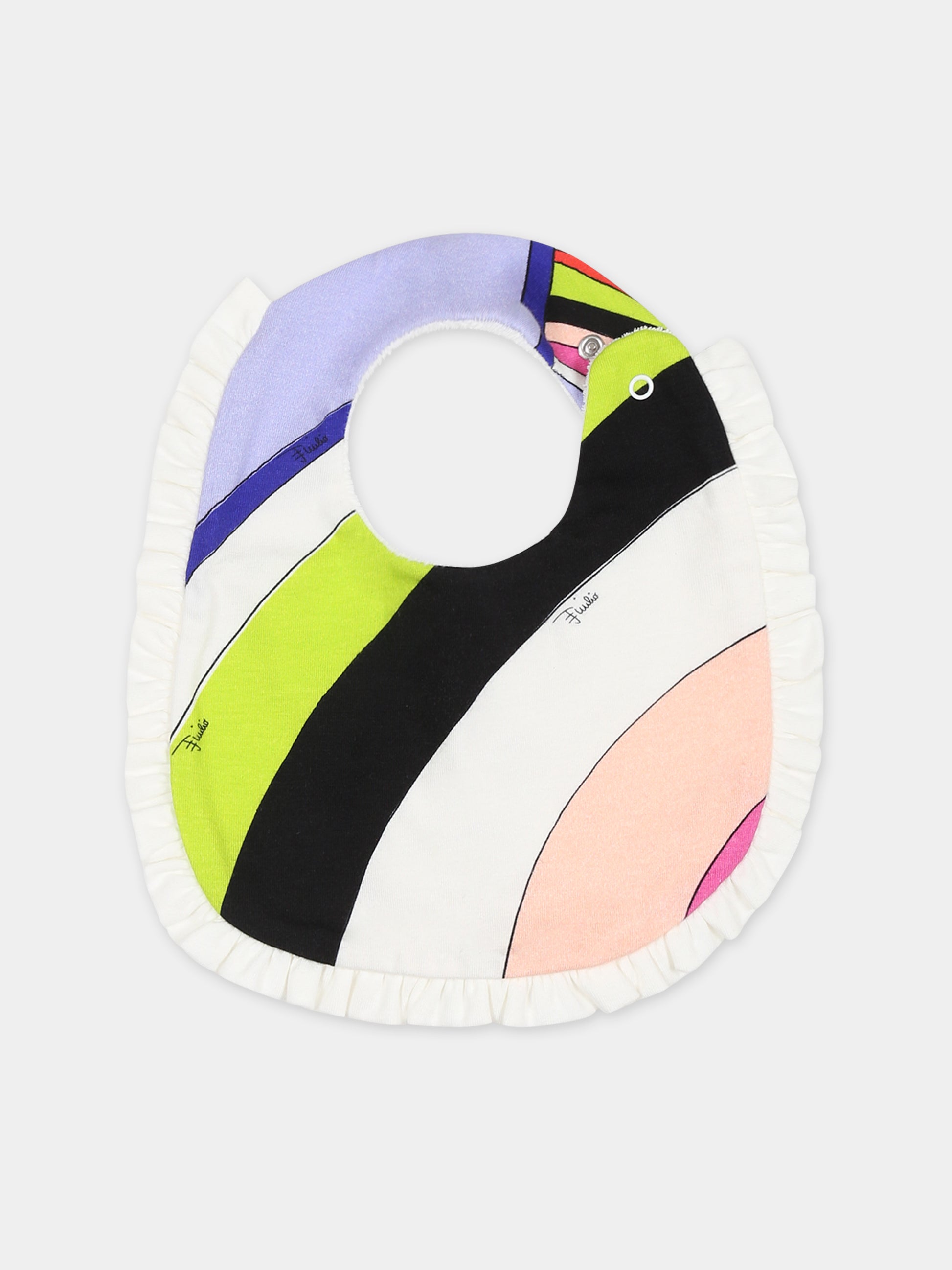 Set bianco per neonata con logo,Emilio Pucci Junior,PTB030 J0311 999NE