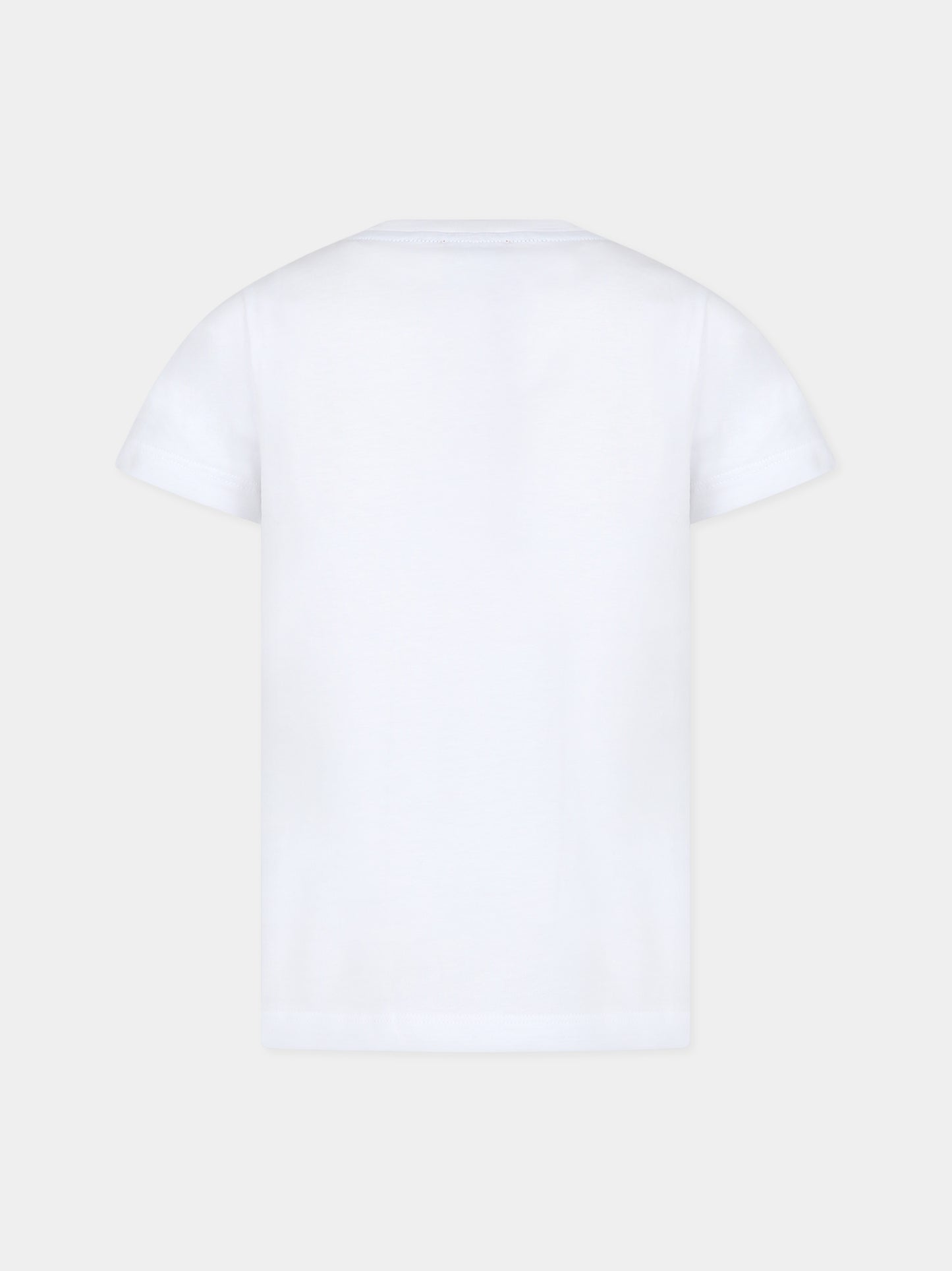 T-shirt bianca per bambino con logo,Missoni,MT8P31 J0177 100