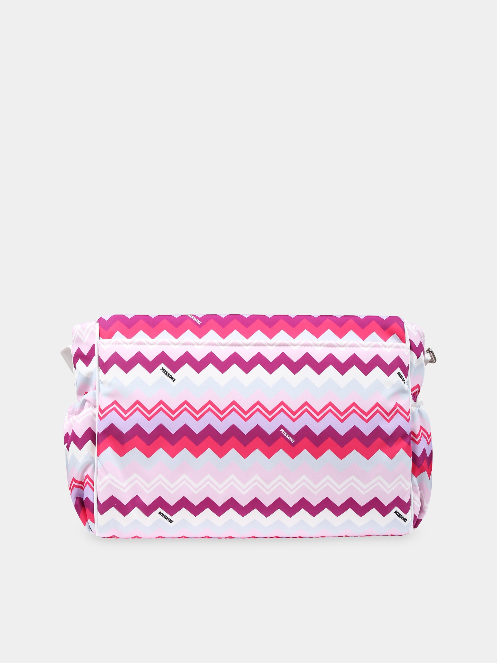 Borsa mamma viola per neonata con logo,Missoni,MT0548 N0192 579MC