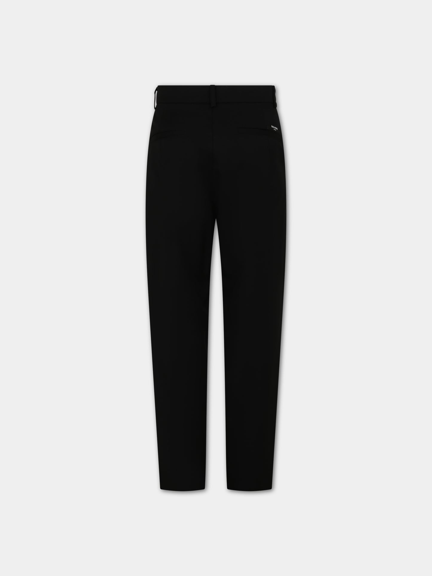 Pantaloni neri per bambino con logo,Balmain Kids,BT6R10 I0089 930