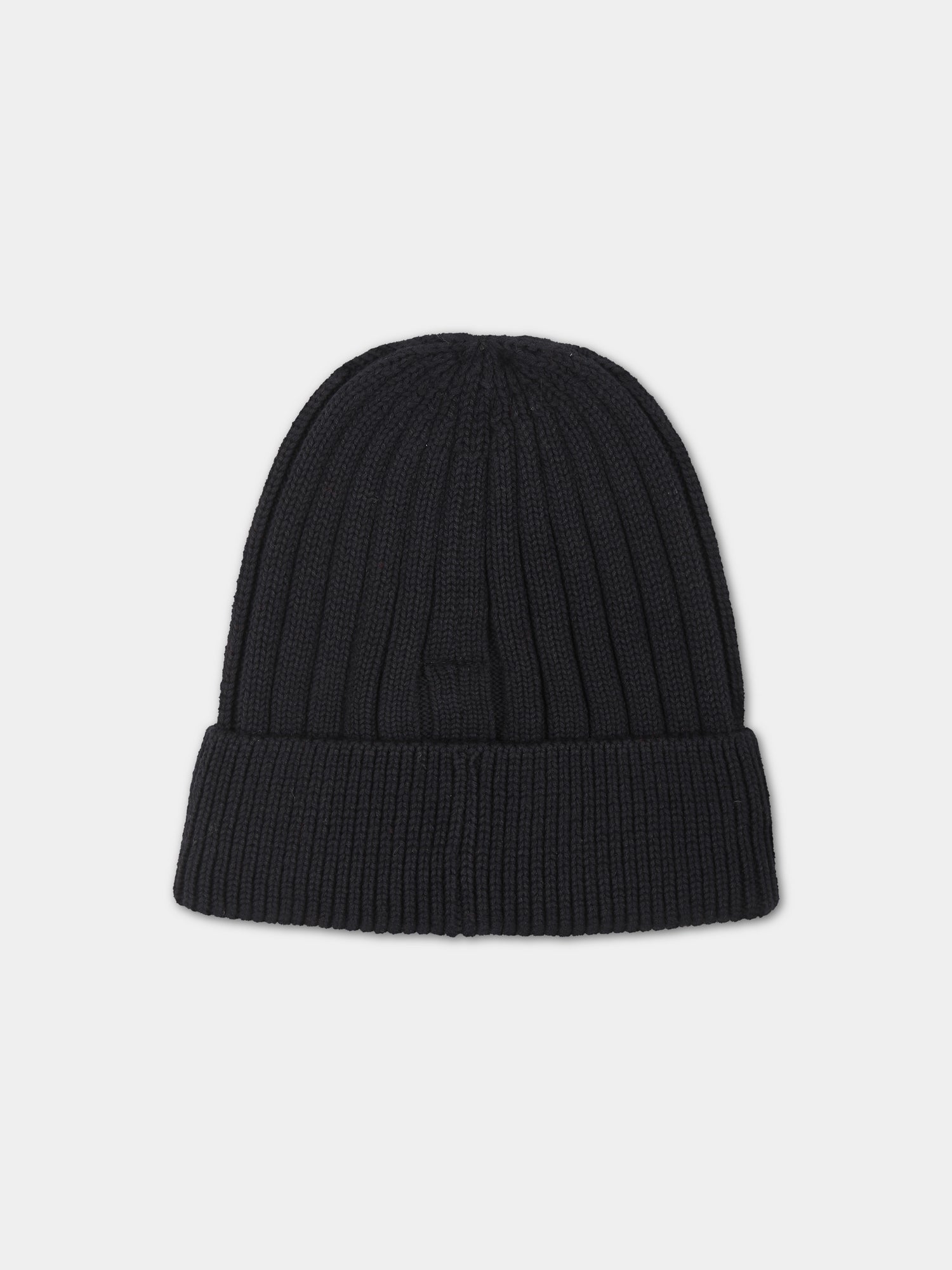 Berretto nero per bambino con albero,Timberland,T21387 09B