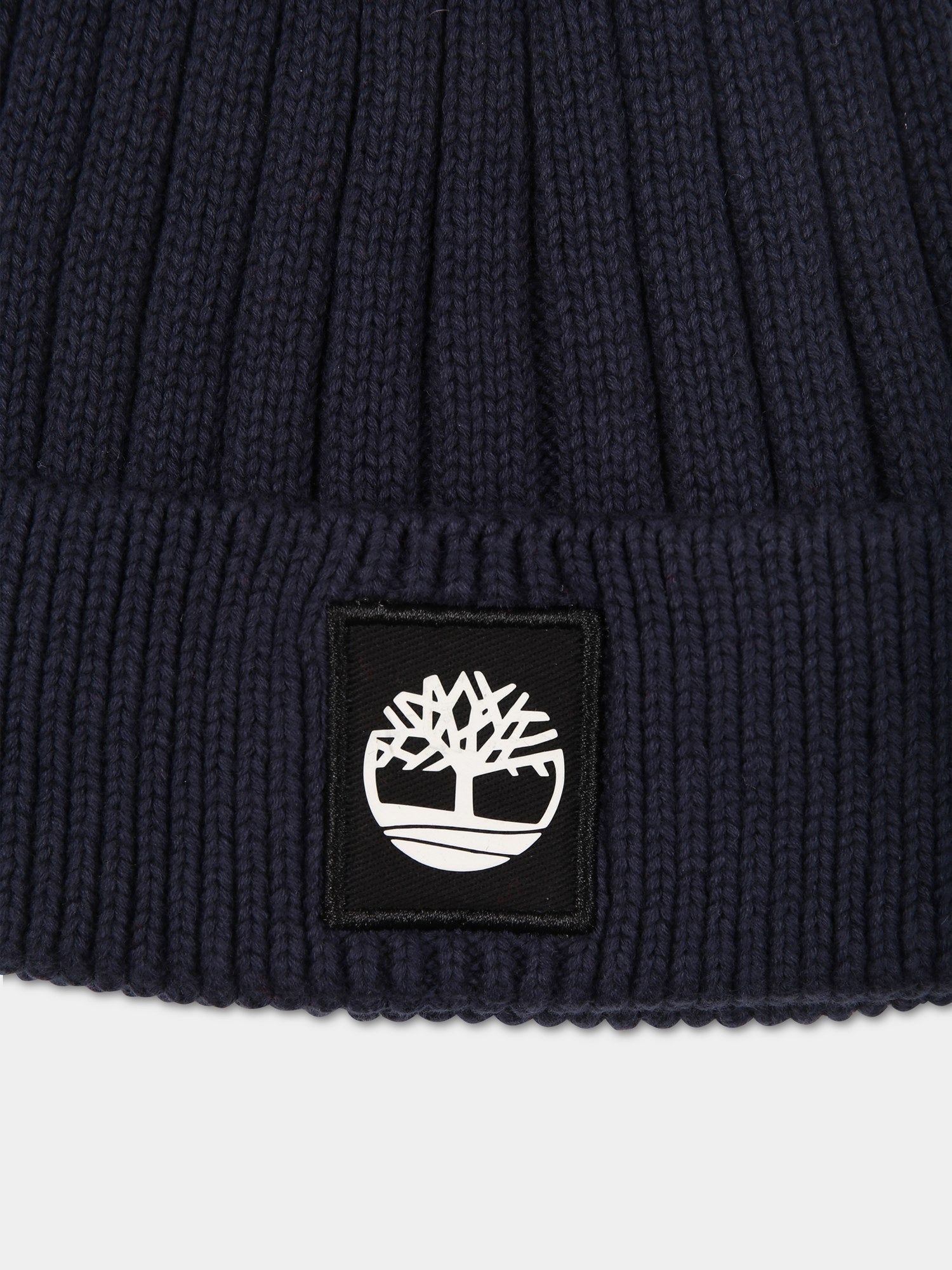 Berretto blu per bambino con albero,Timberland,T21387 857