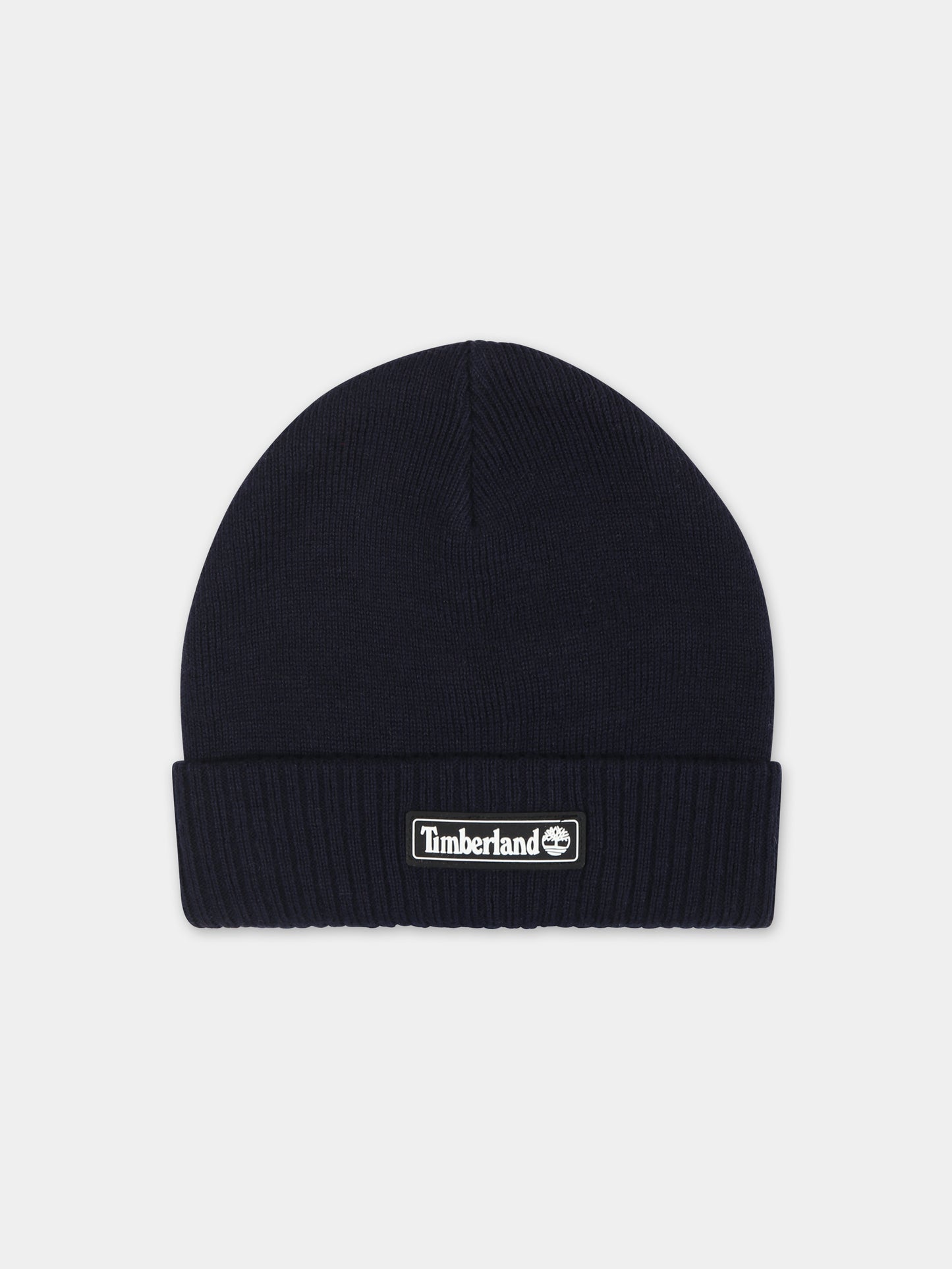 Berretto blu per neonato con logo,Timberland,T60019 85T