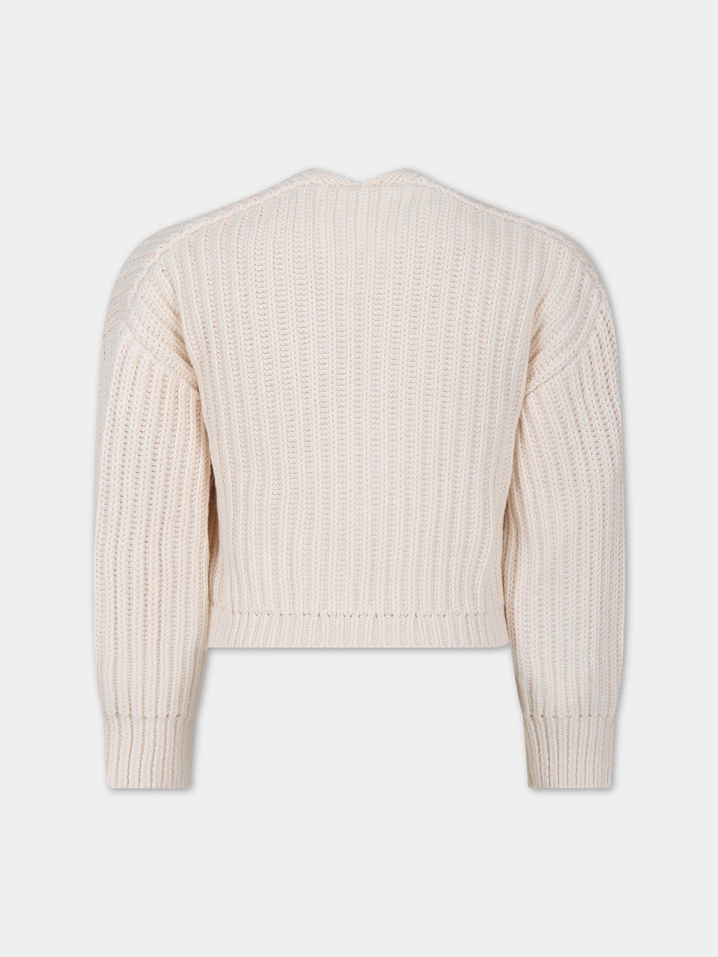 Cardigan avorio per bambina,Chloé Kids,C15E15 148