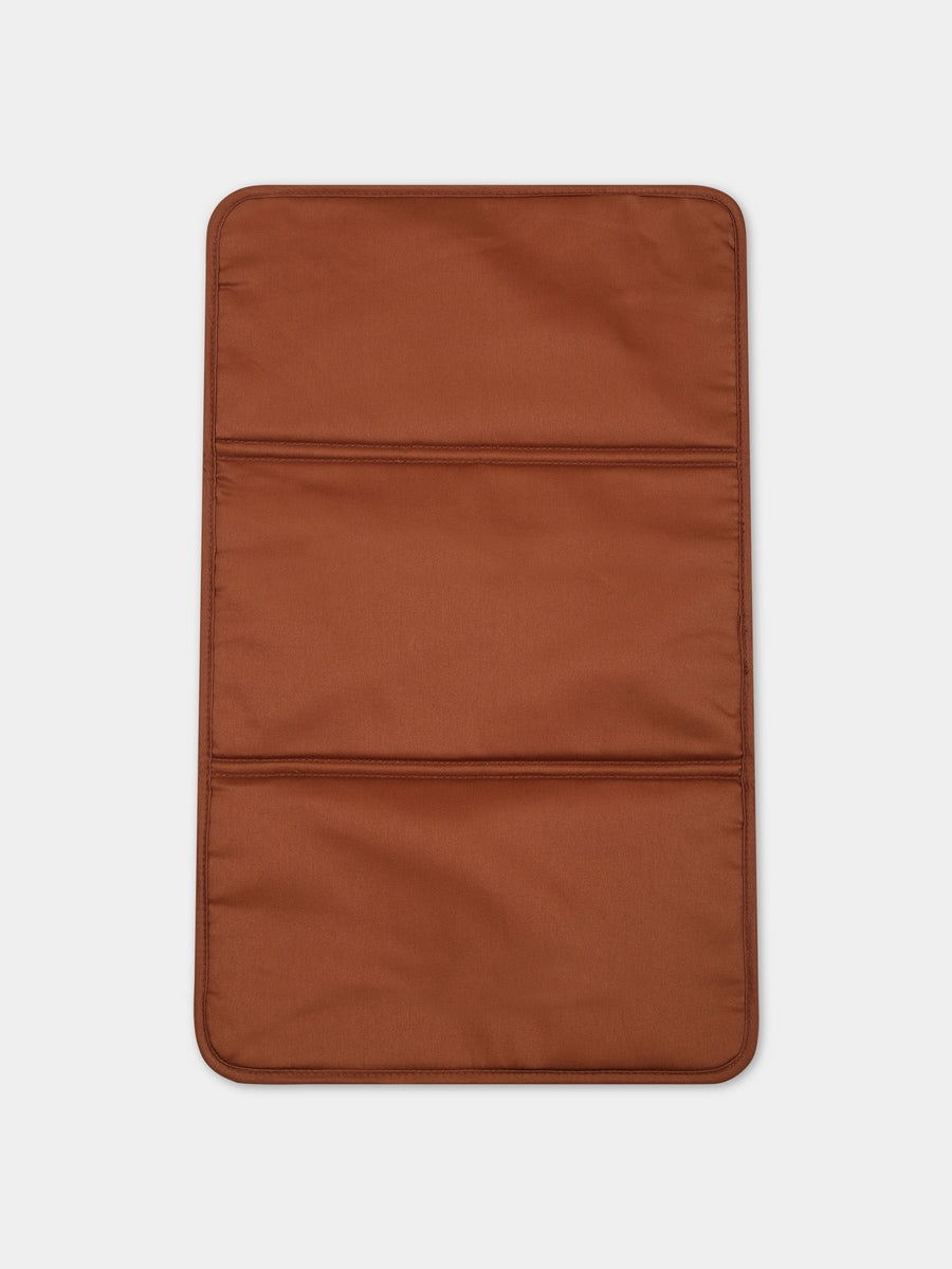 Borsa mamma bordeaux per neonati con logo,Chloé Kids,C90411 957