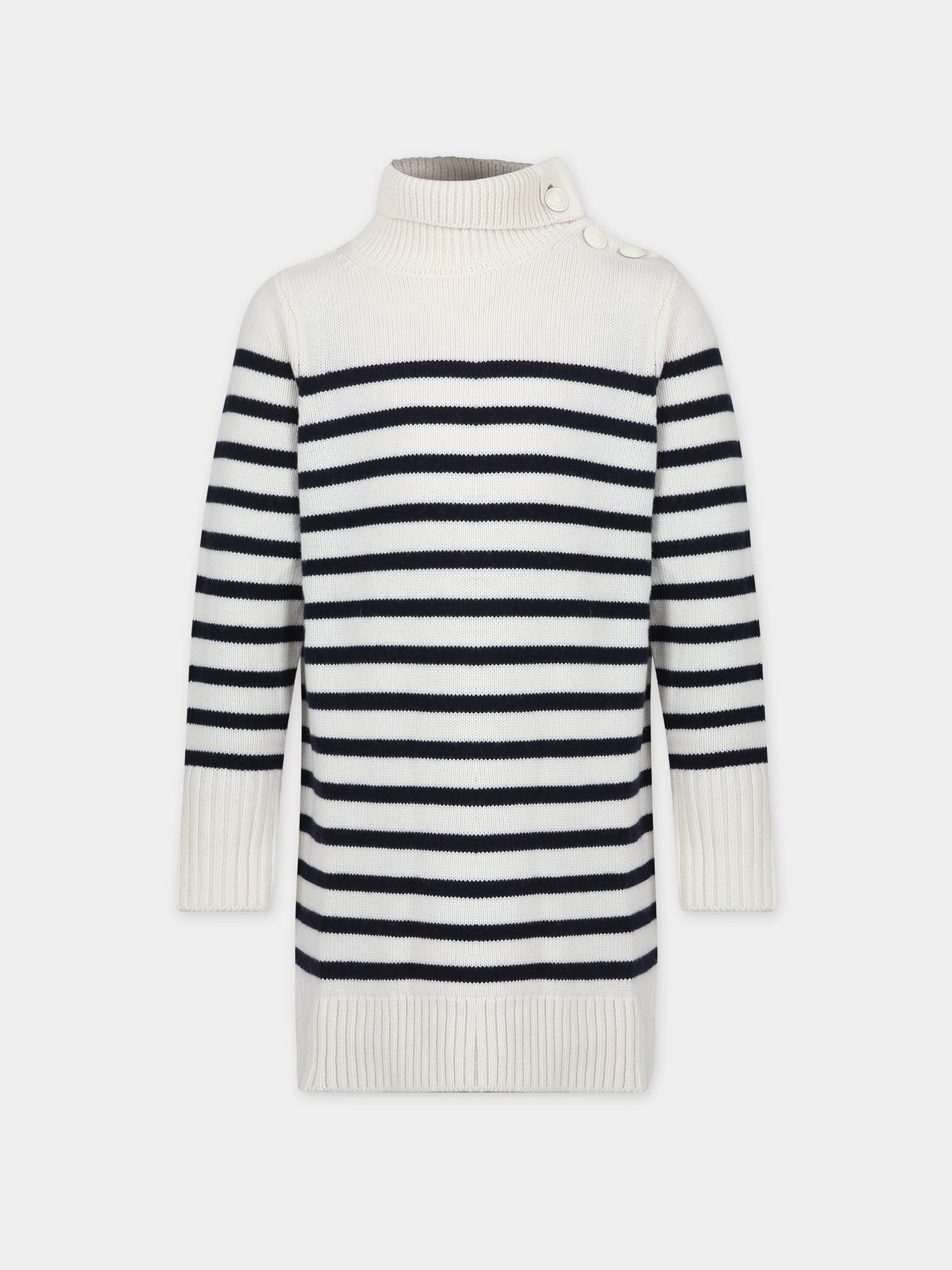 Vestito avorio per bambina con logo,Zadig & Voltaire Kids,X12210 140