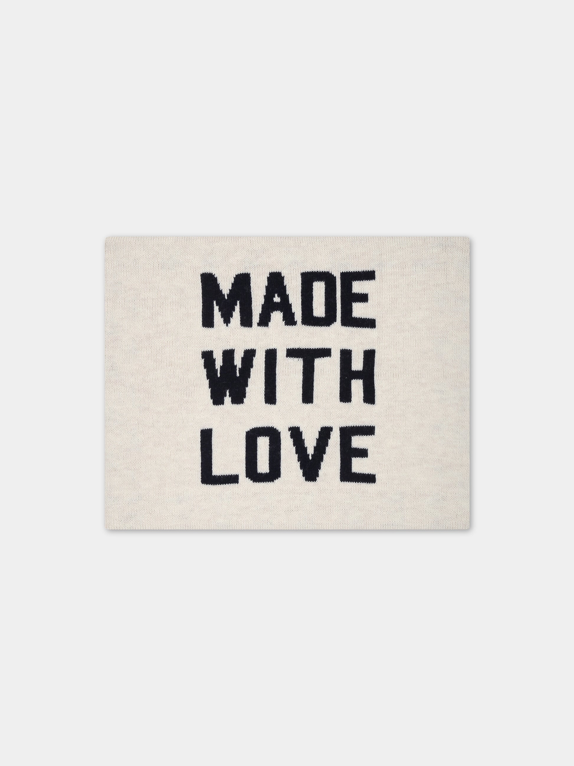 Coperta avorio melange per neonati,Zadig & Voltaire Kids,X90004 C22