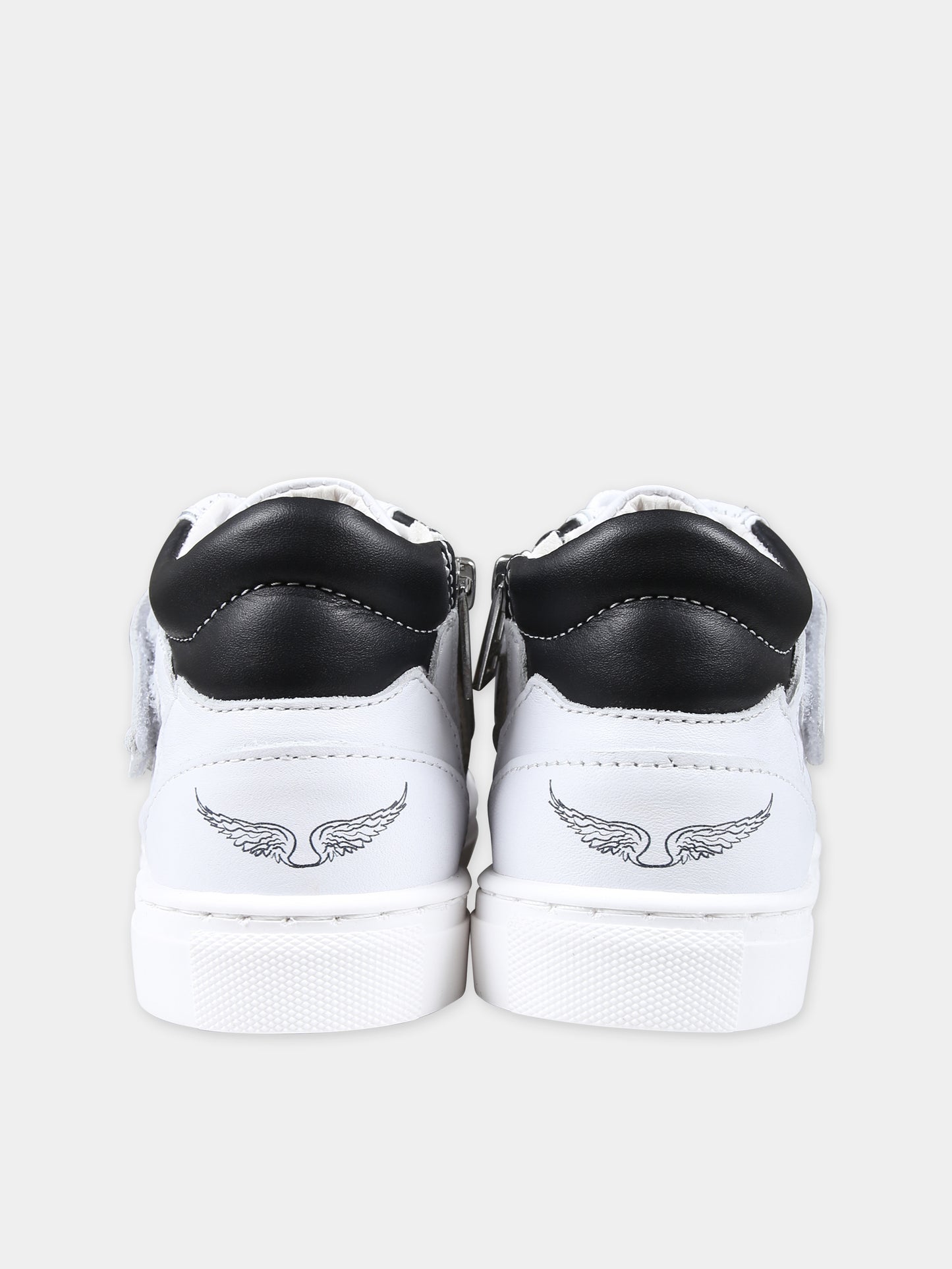 Sneakers bianche per bambini con logo,Zadig & Voltaire Kids,X59000 10P