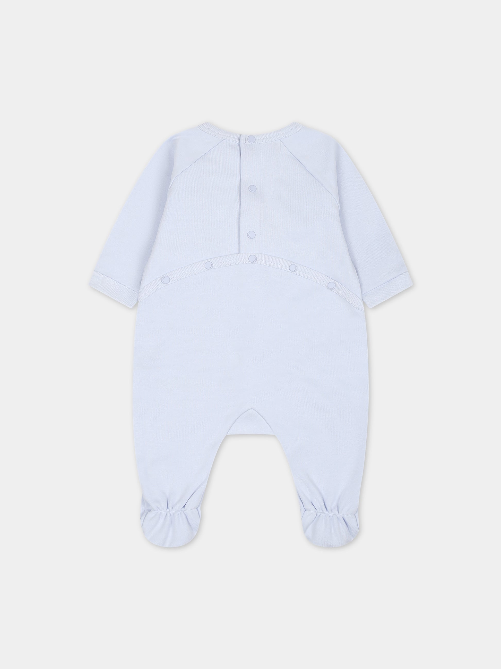 Set celeste per neonato con logo,Givenchy Kids,H98181 771