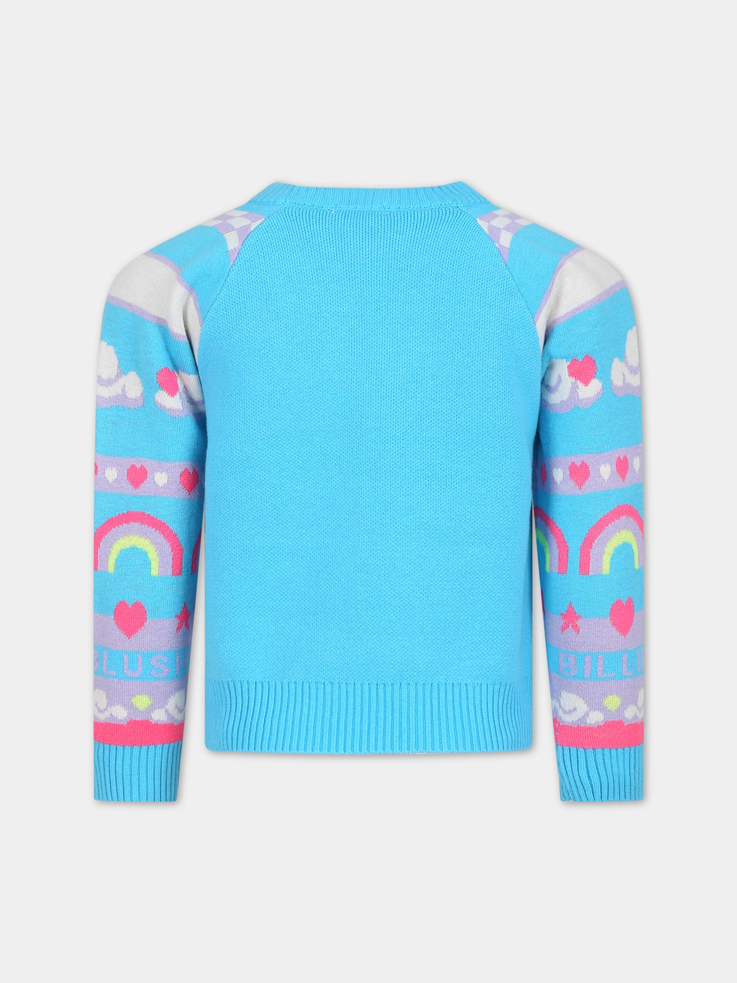 Maglione azzurro per bambina,Billieblush,U15B68 77S