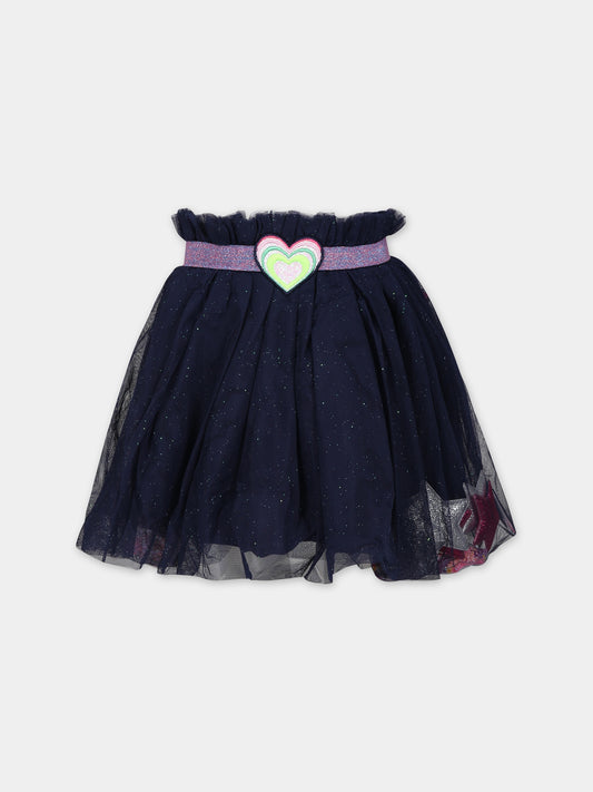 Gonna elegante blu per bambina,Billieblush,U13362 85T