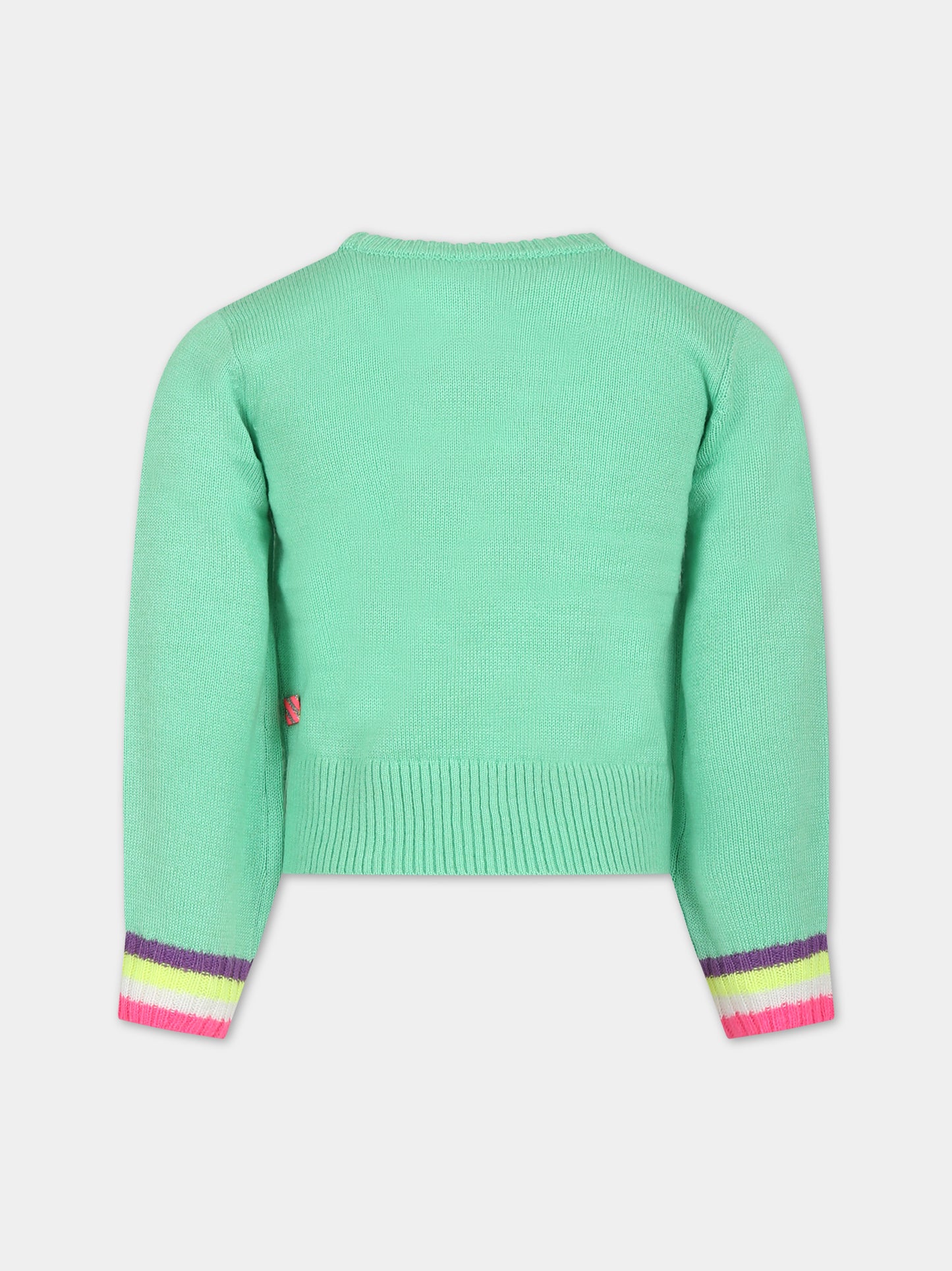 Maglione verde per bambina,Billieblush,U15C22 66C