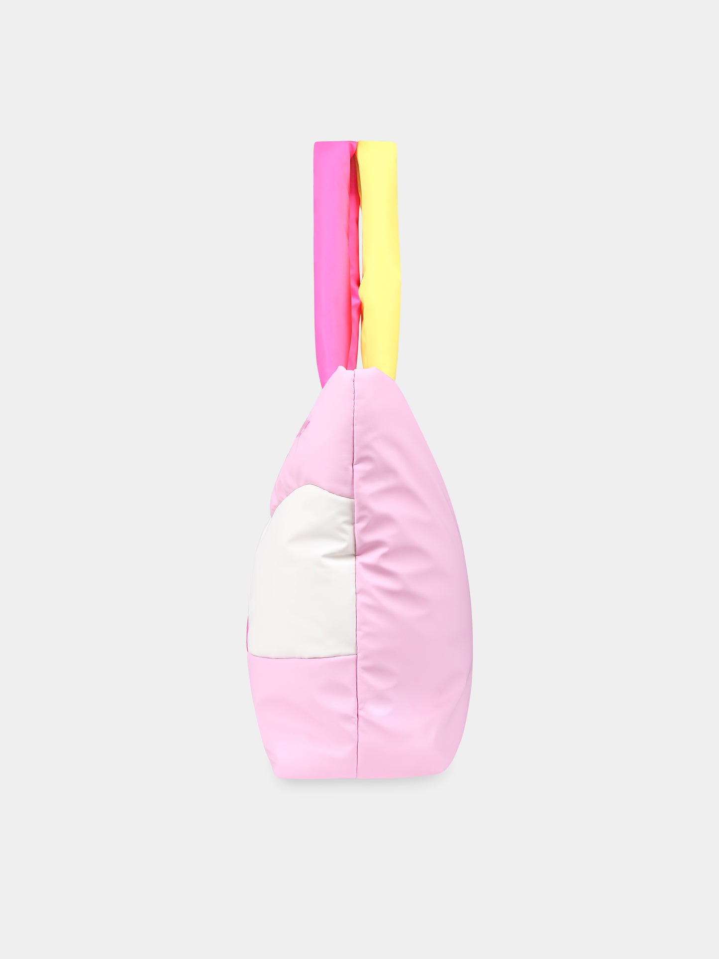 Borsa rosa per bambina con arcobaleno e logo,Billieblush,U10556 47C