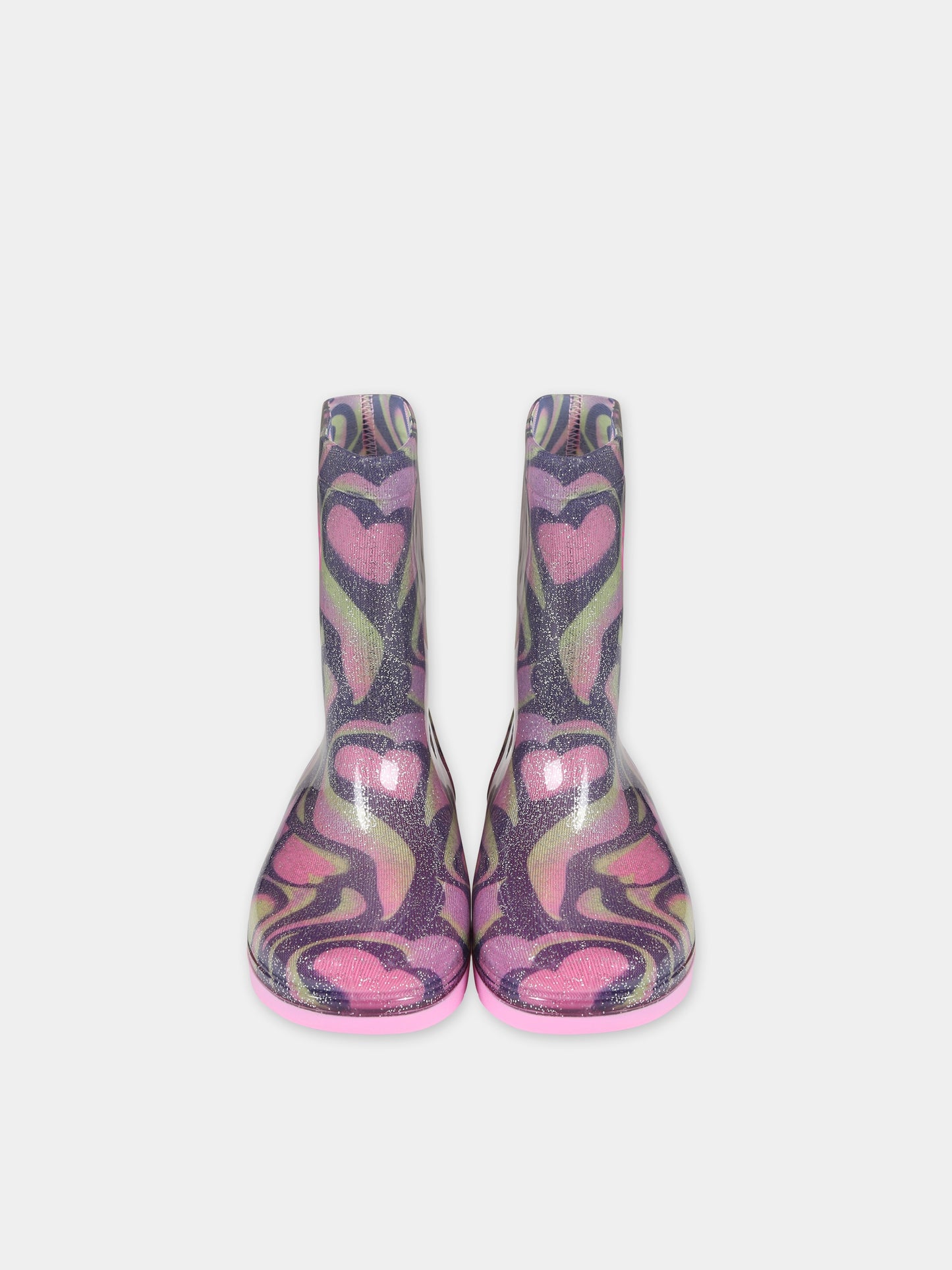 Stivali da pioggia multicolor per bambina,Billieblush,U19370 85T