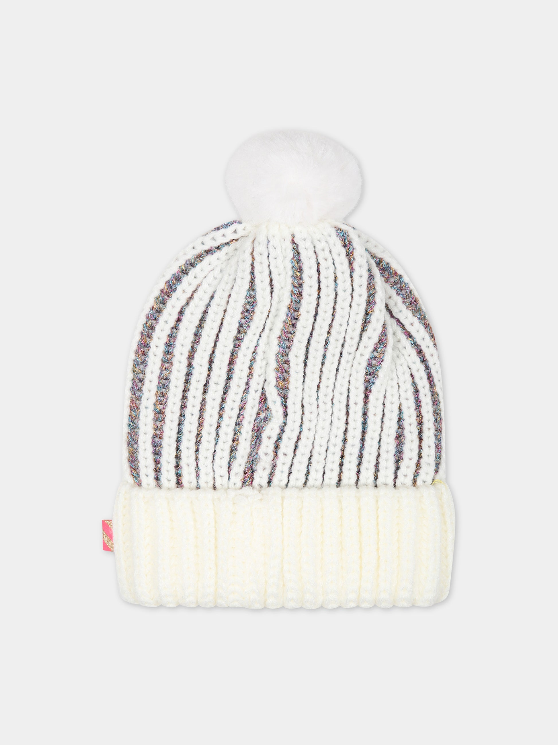 Berretto bianco per bambina con cuori,Billieblush,U11142 121