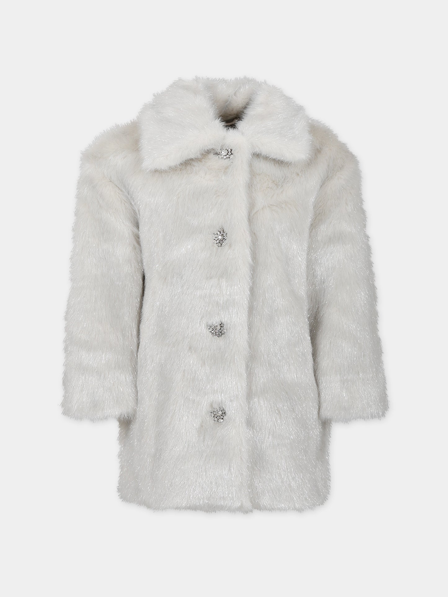 Ecopelliccia bianca per bambina,Philosophy,PFGB005 C PL065 0000