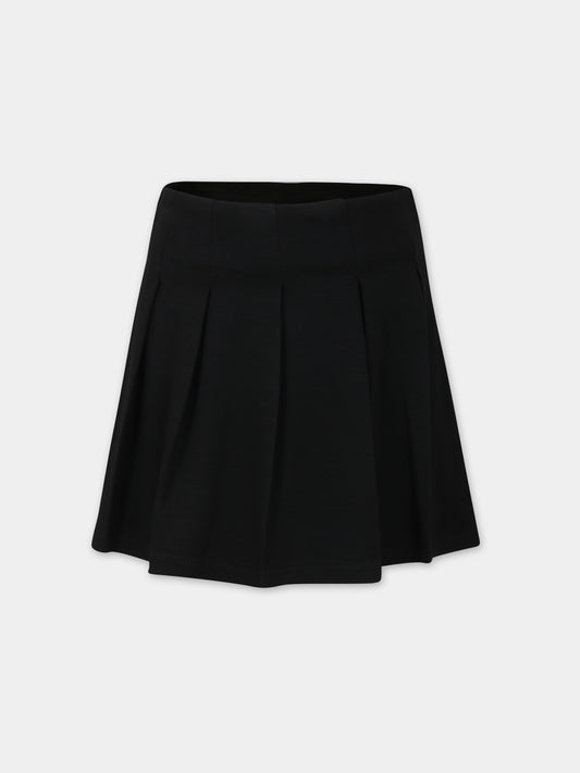 Gonna nera per bambina con cuore,Philosophy,PFGO003 0 JE205 N000