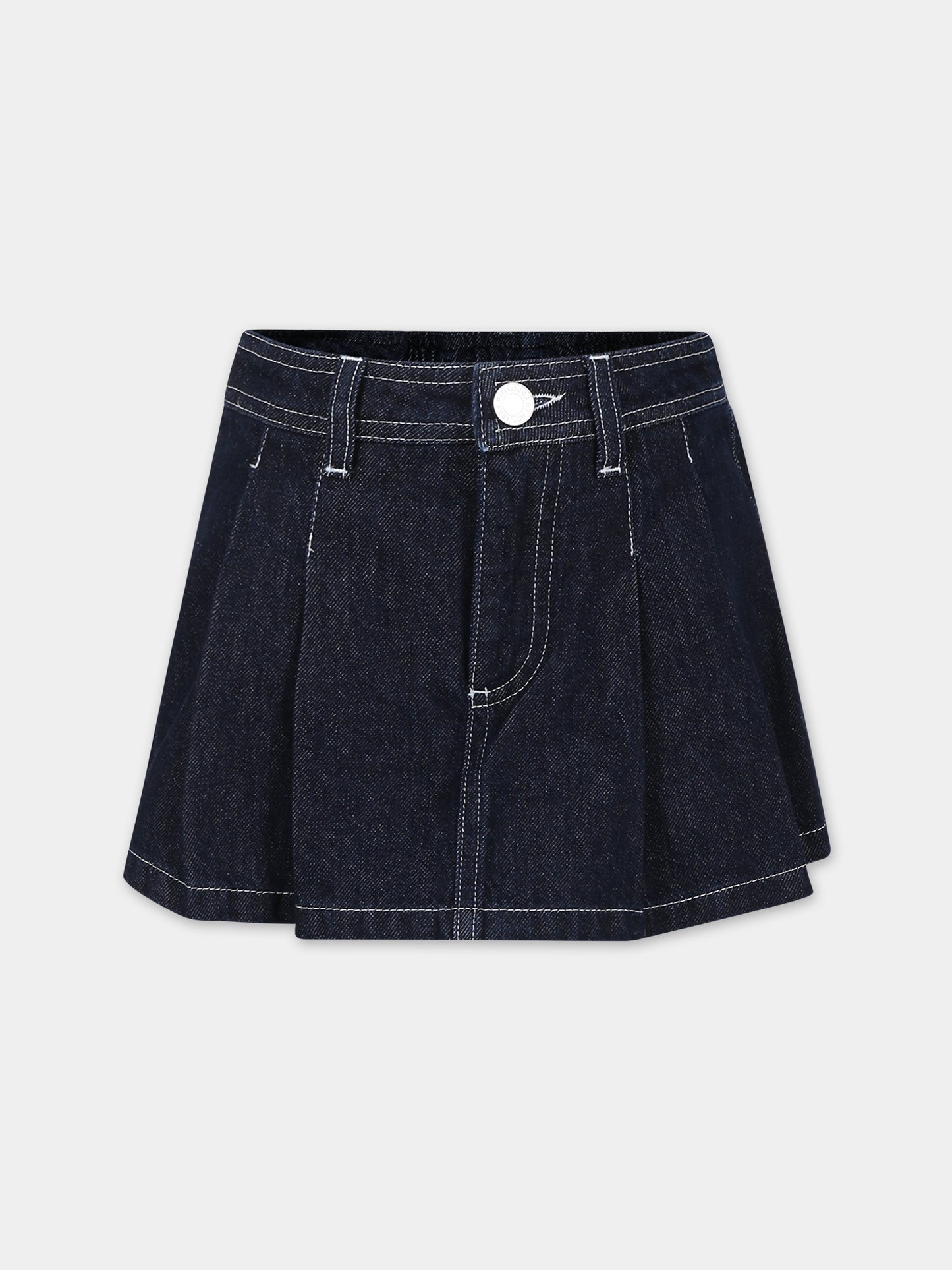 Shorts blu per bambina con fiori,Philosophy,PFBE004 0 DF011 4000