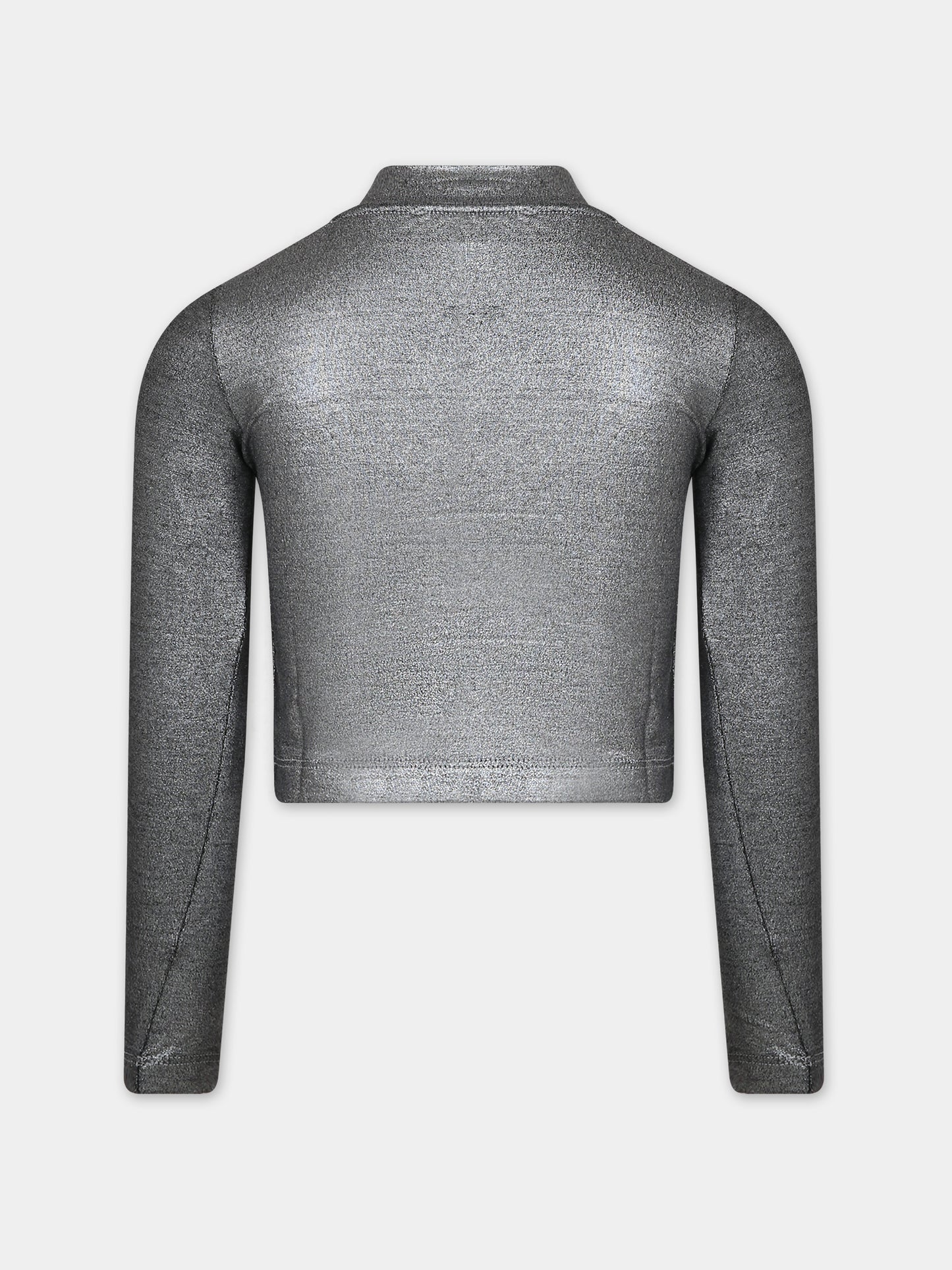 T-shirt argento per bambina con strass,Genny,YFTS001 0 JV038 5099