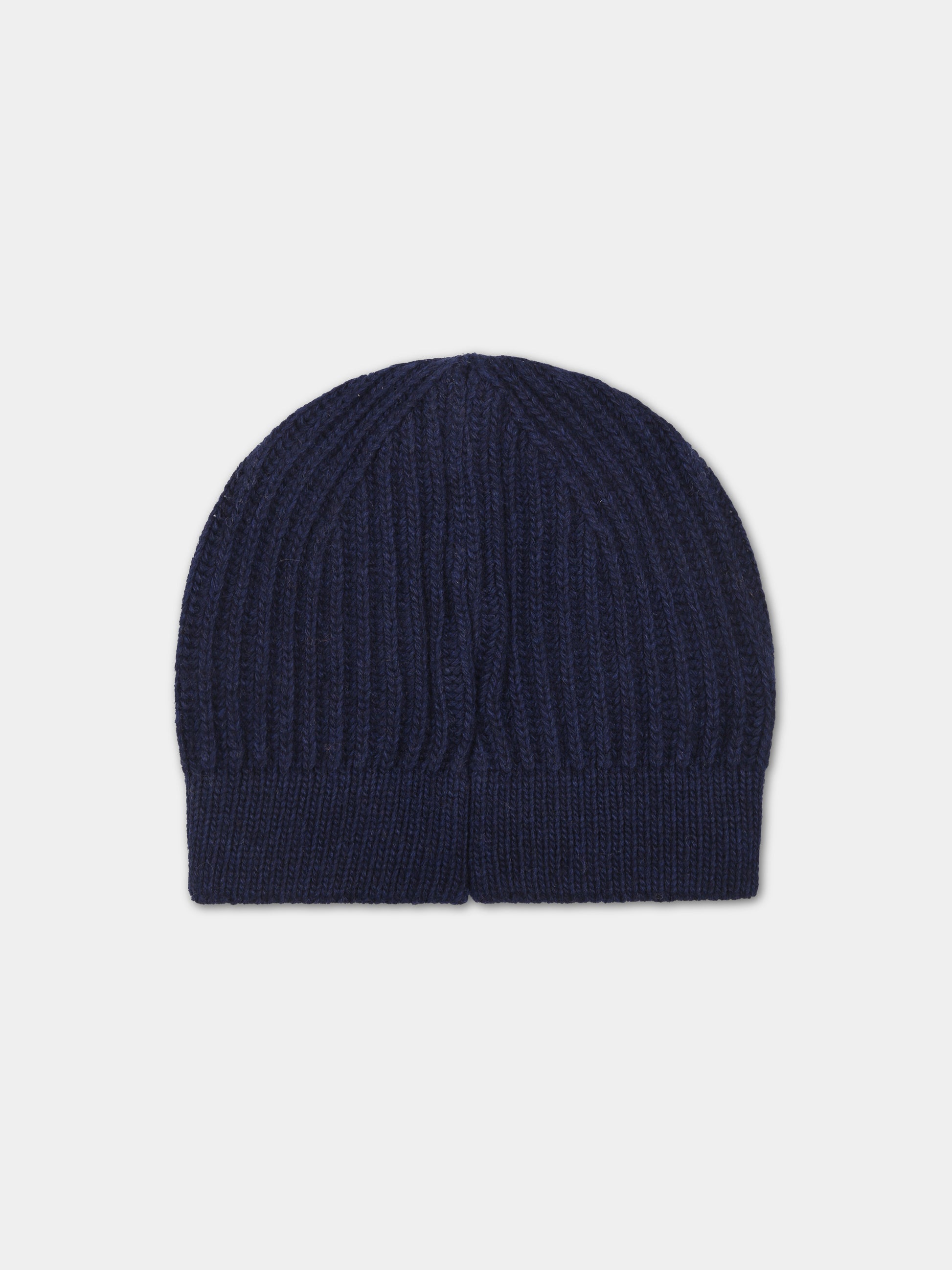 Berretto blu per bambina con logo,Ermanno Scervino Junior,SFCP001 C FL194 4081