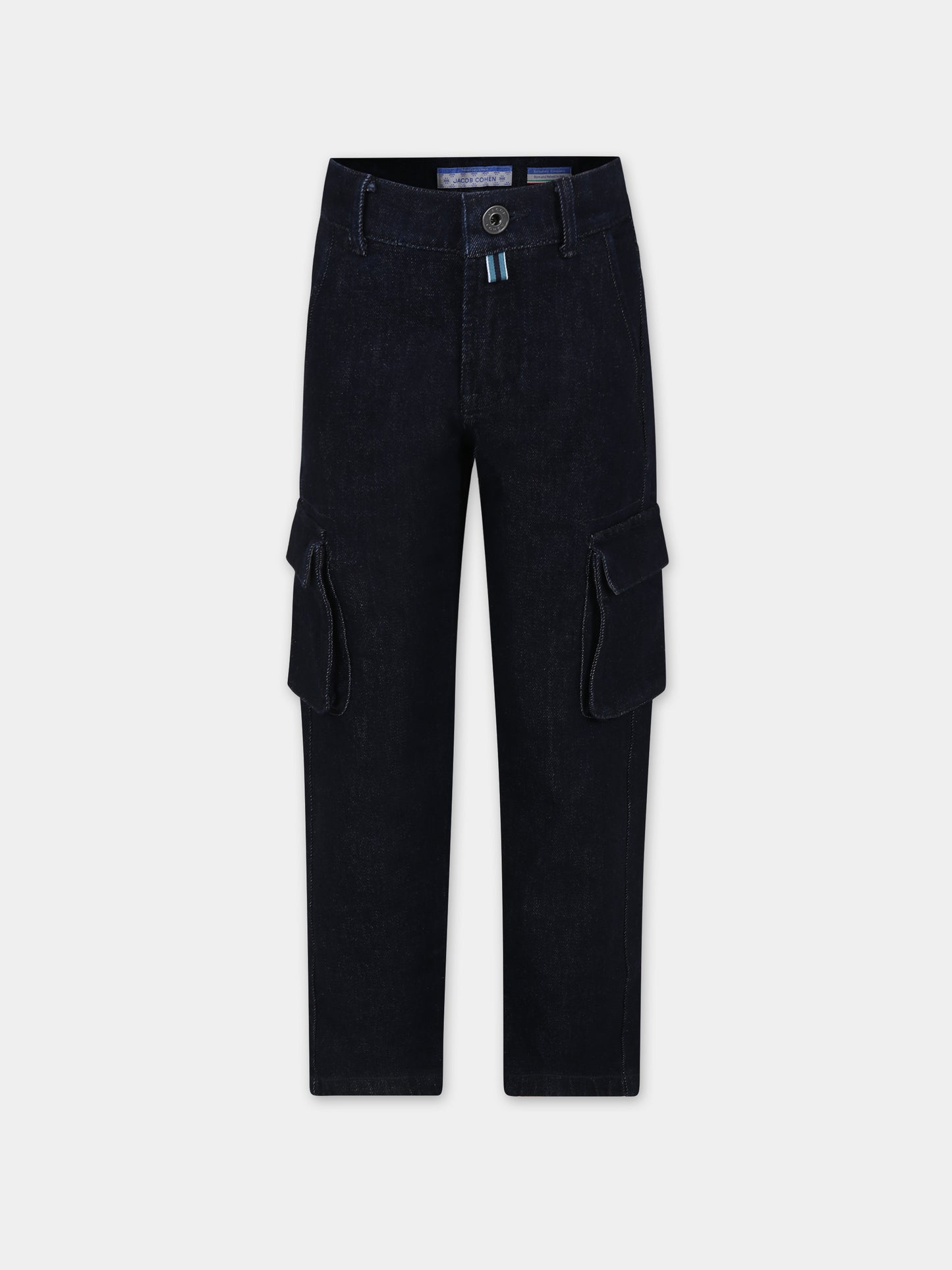 Jeans blu per bambino con logo,Jacob Cohen,HMPA005 1 DS008 4000
