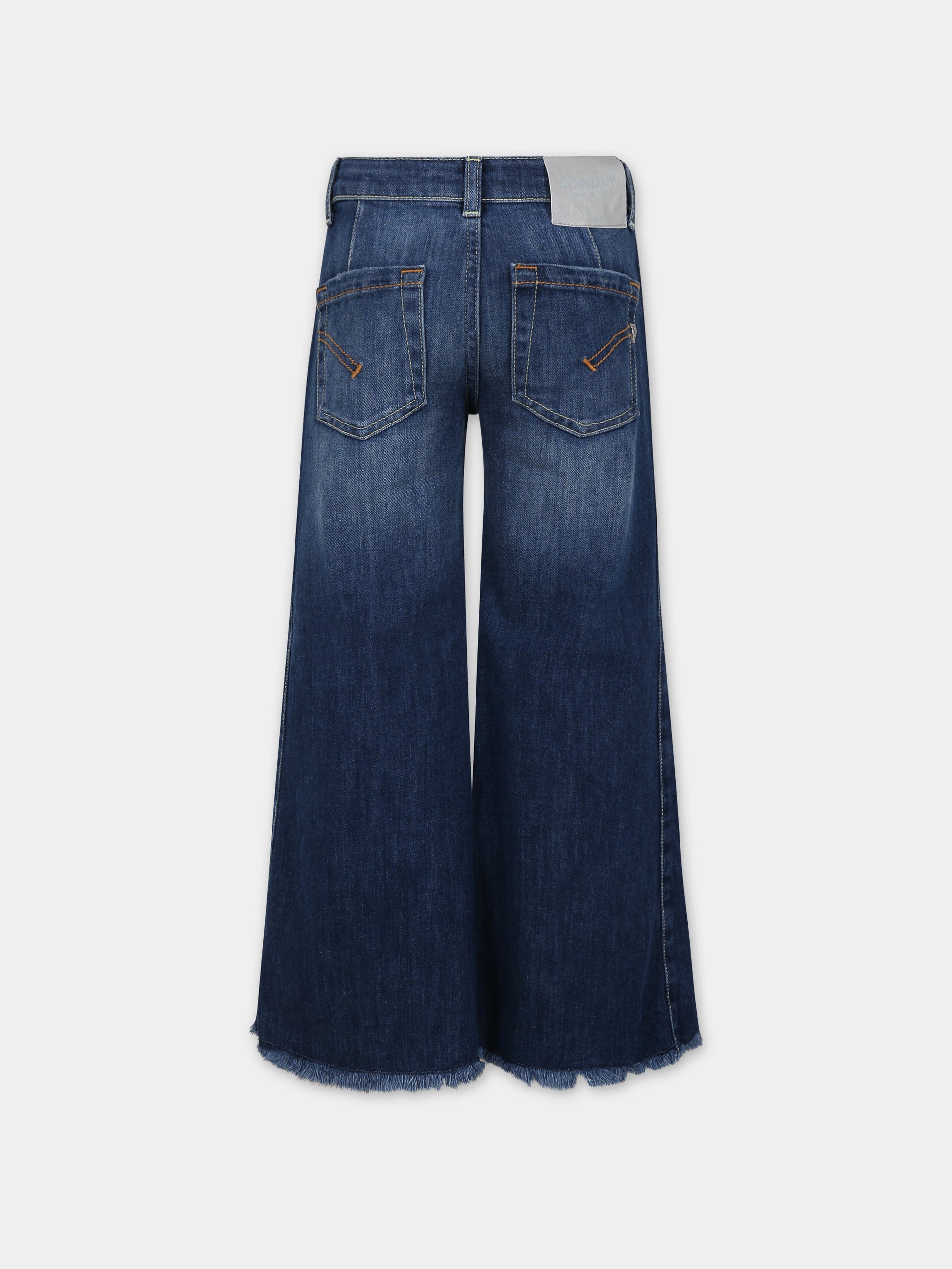 Jeans blu per bambina con logo,Dondup Kids,DFPA028 C DS040 4025